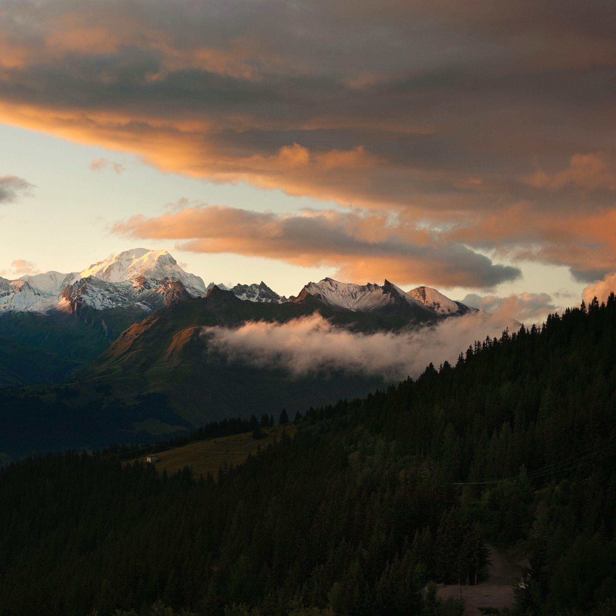 2048x2048 Mont Blanc iPad Air Wallpaper Free Download