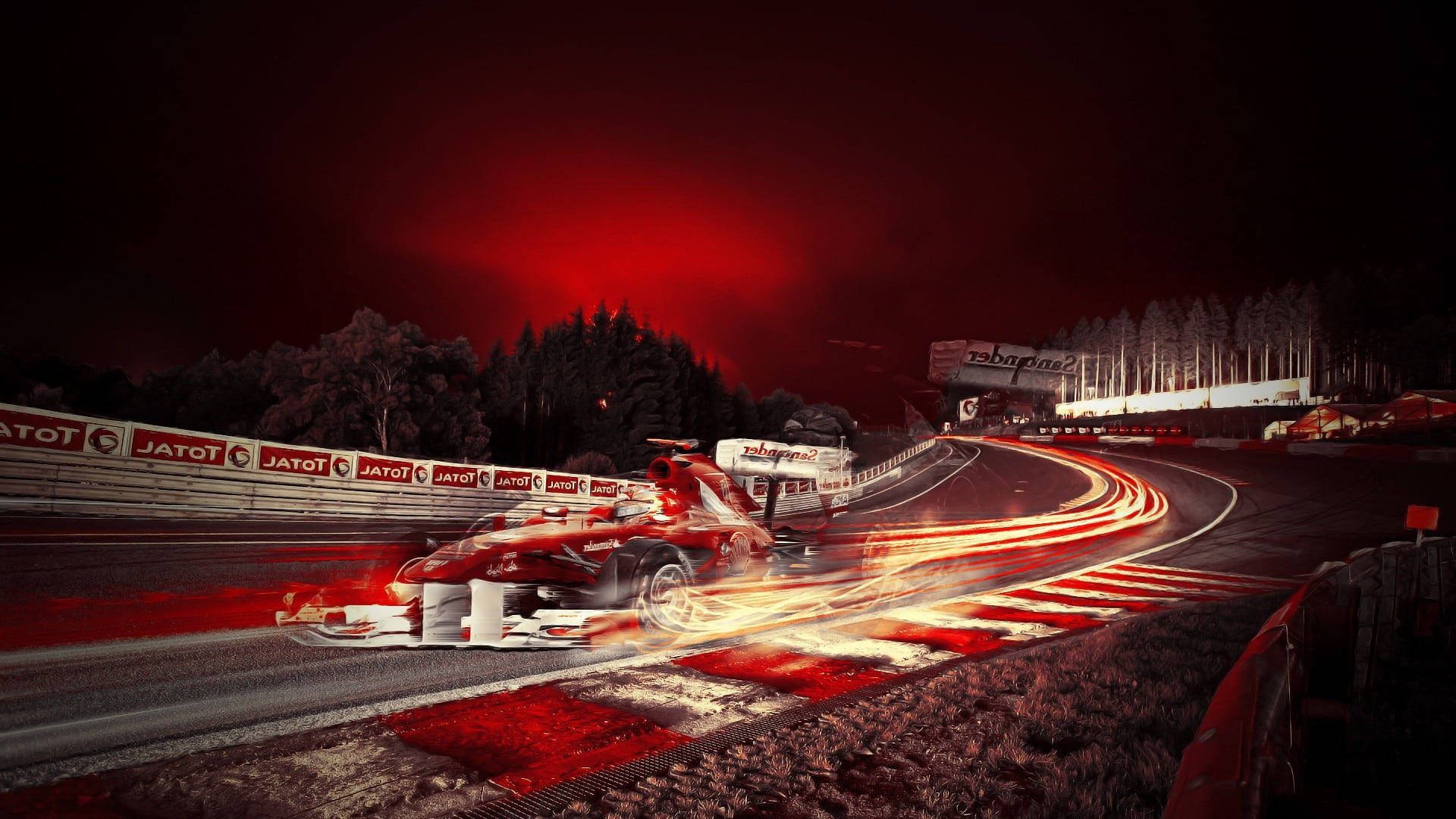 1920x1080 F1 Track Racing Wallpaper
