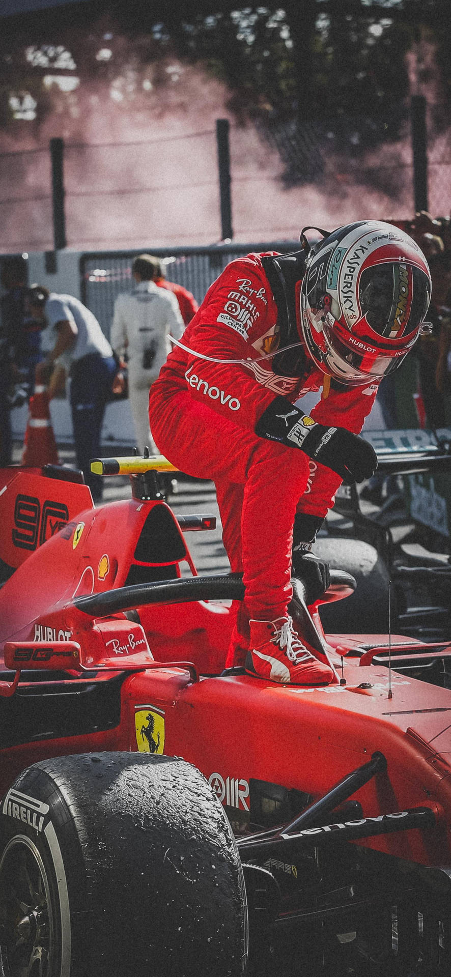 886x1920 Racing Car Wallpaper