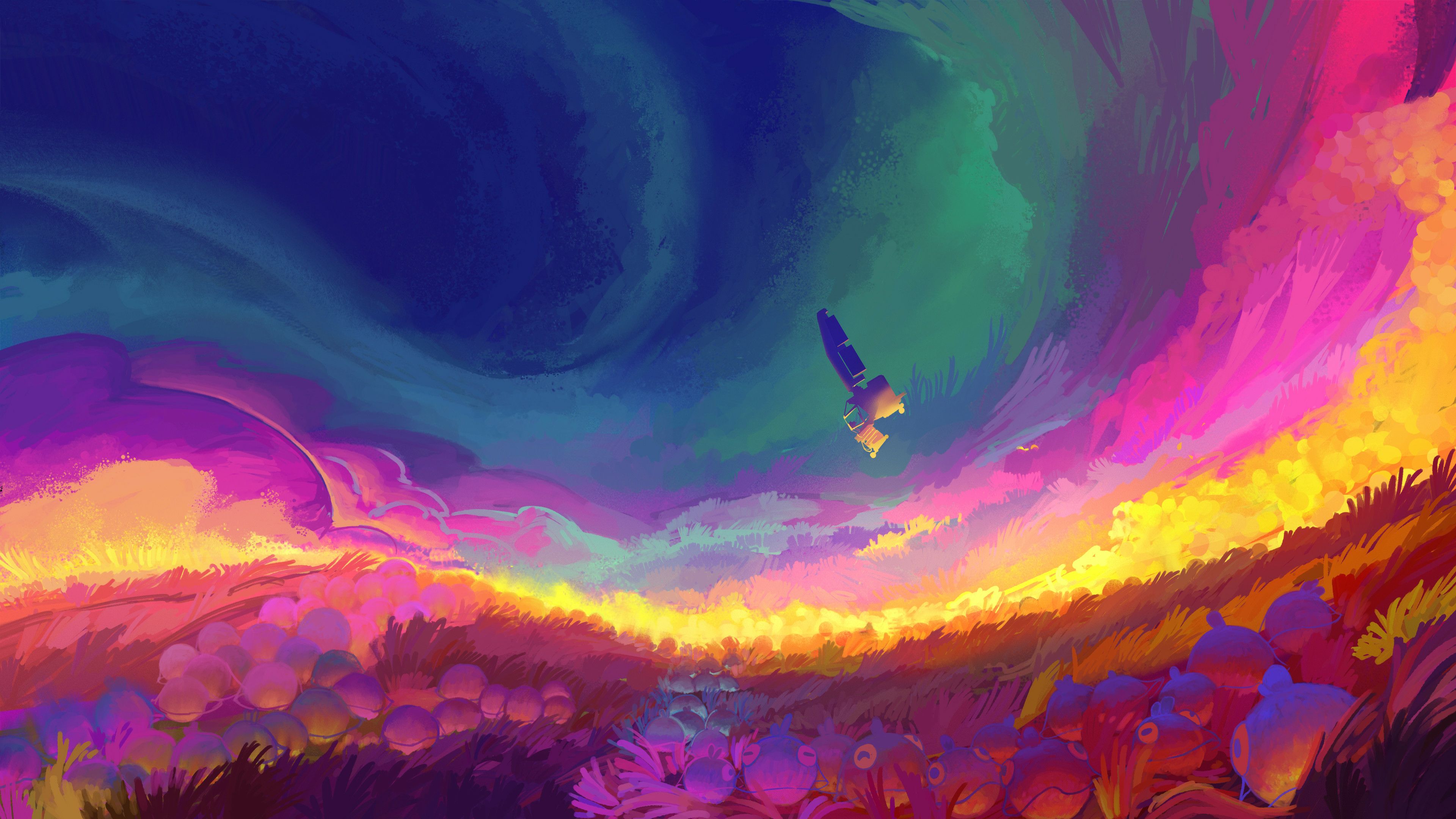 3840x2160 Artistic Landscape 4k Colorful Painting Wallpaper, HD Artist 4K Wallpaper, Image and Background