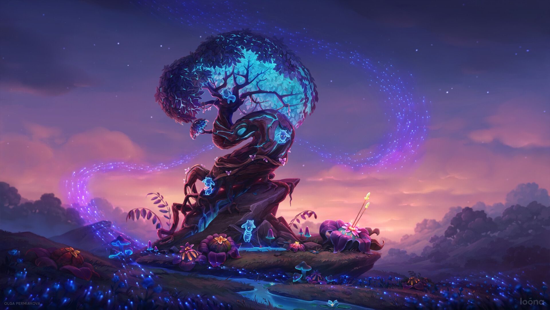 1920x1081 The Luminous Realm HD Fantasy Forest Wallpaper, HD Fantasy 4K Wallpaper, Image and Background