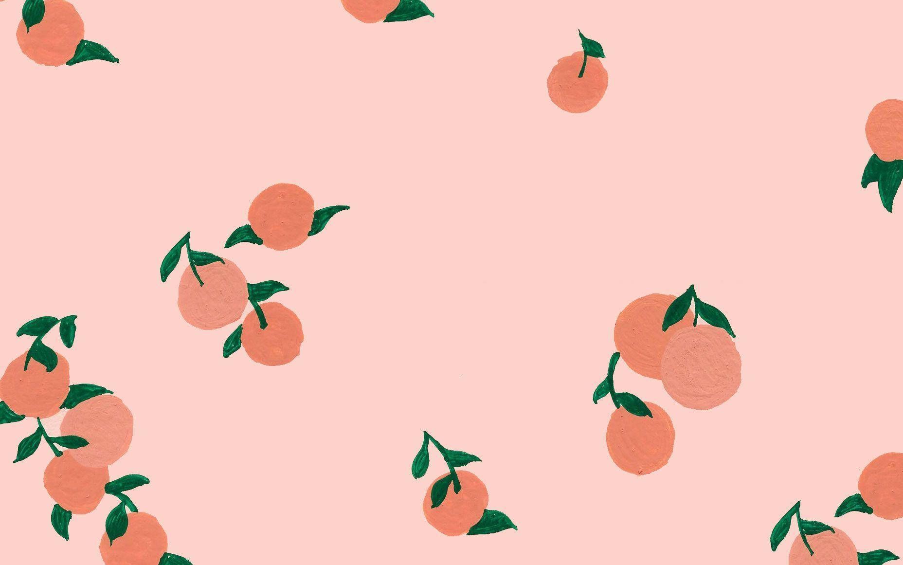 1856x1161 Download Aesthetic Stemmed Peach
