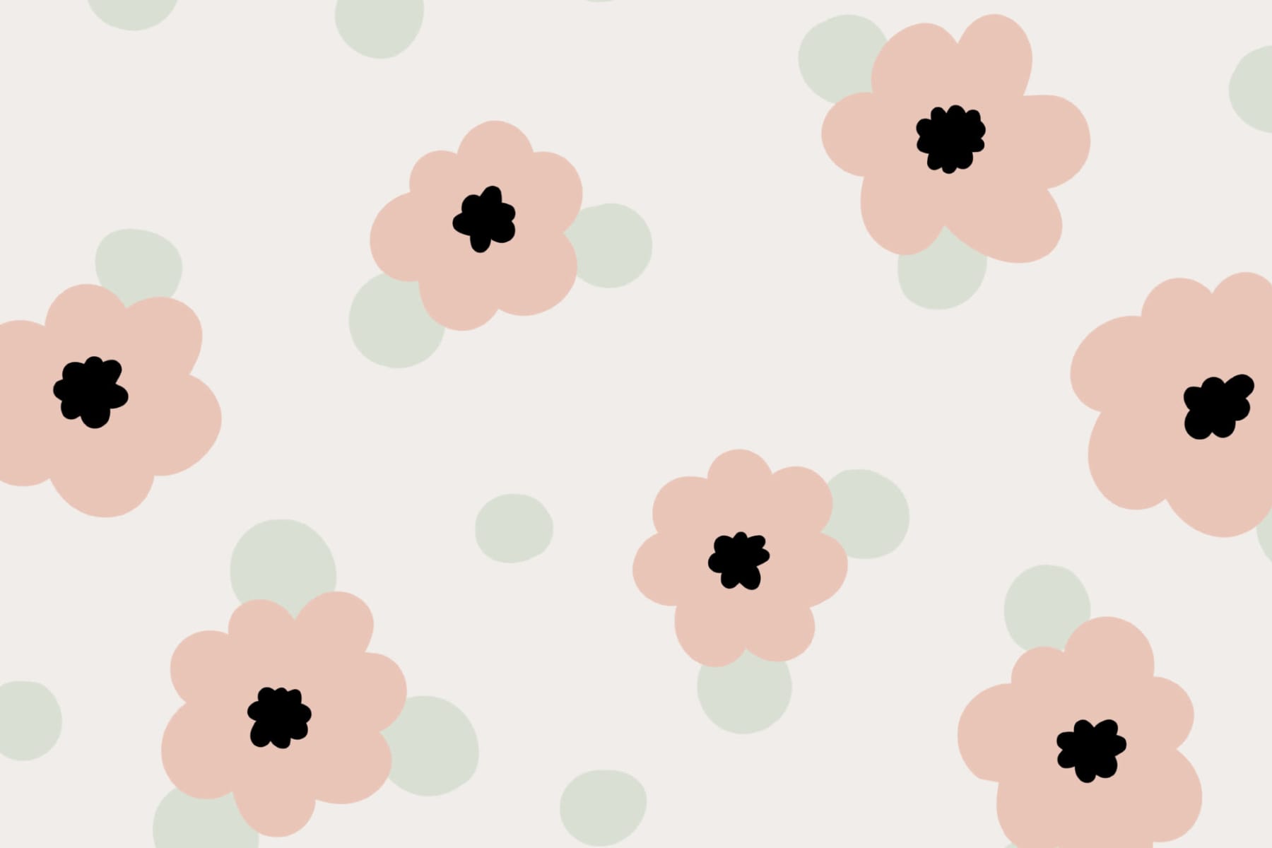 1800x1200 Fun Pastel Flowers Wallpaper