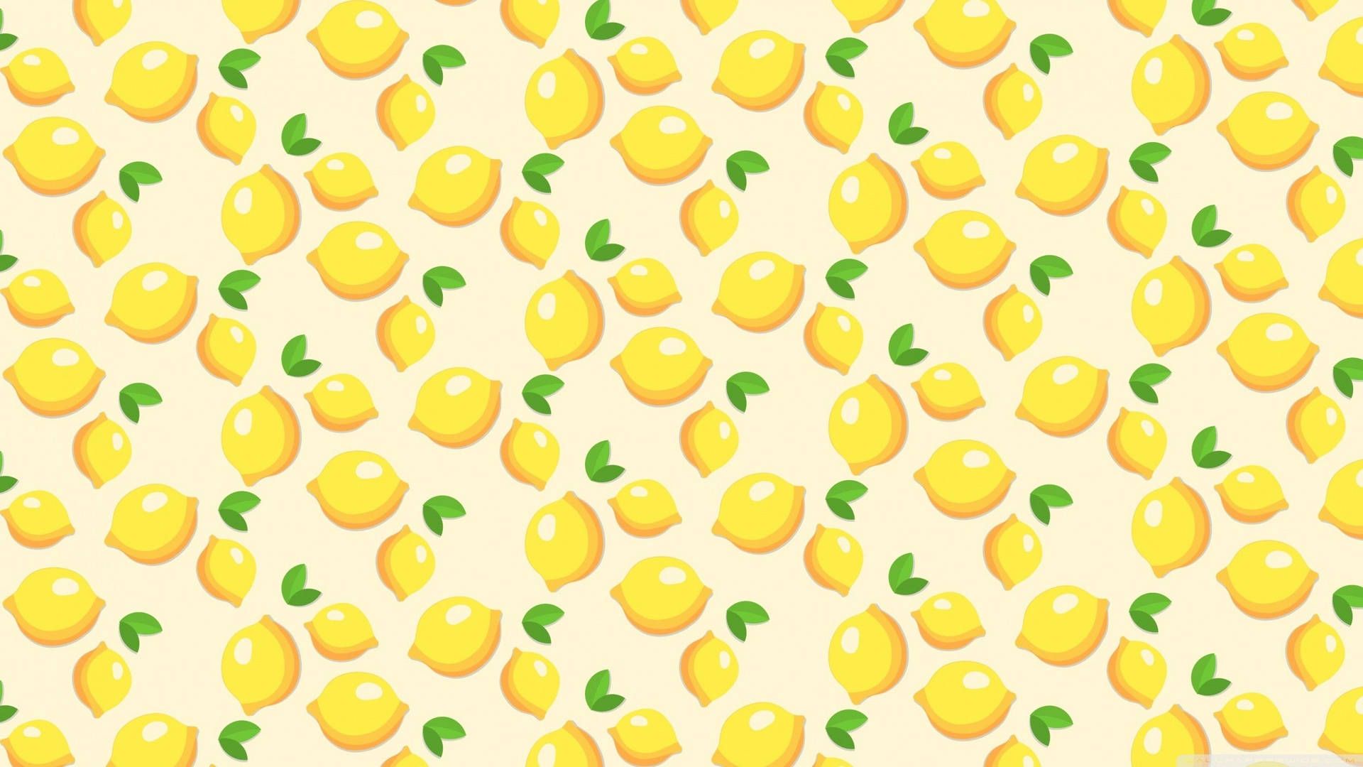 1920x1080 Aesthetic Lemon Pattern Laptop