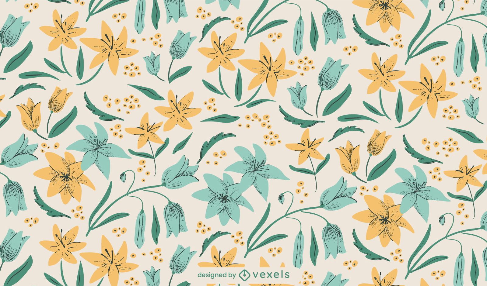1600x941 Roses Background Pattern Vector Download