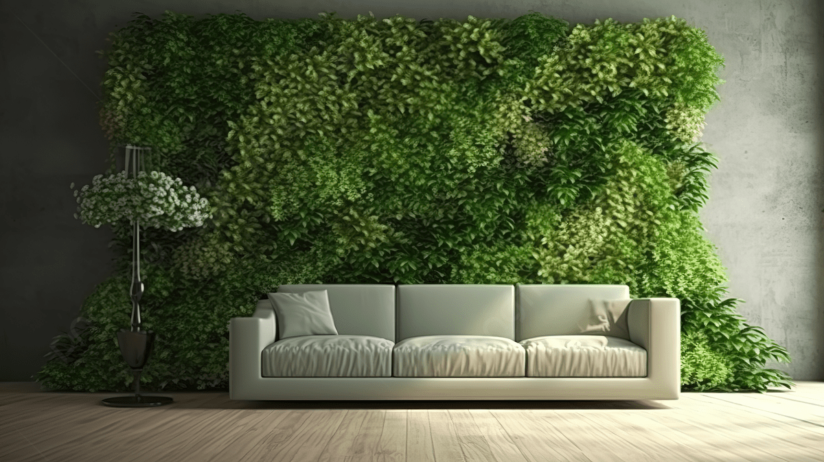 1200x673 Living Room Interior Vertical Garden