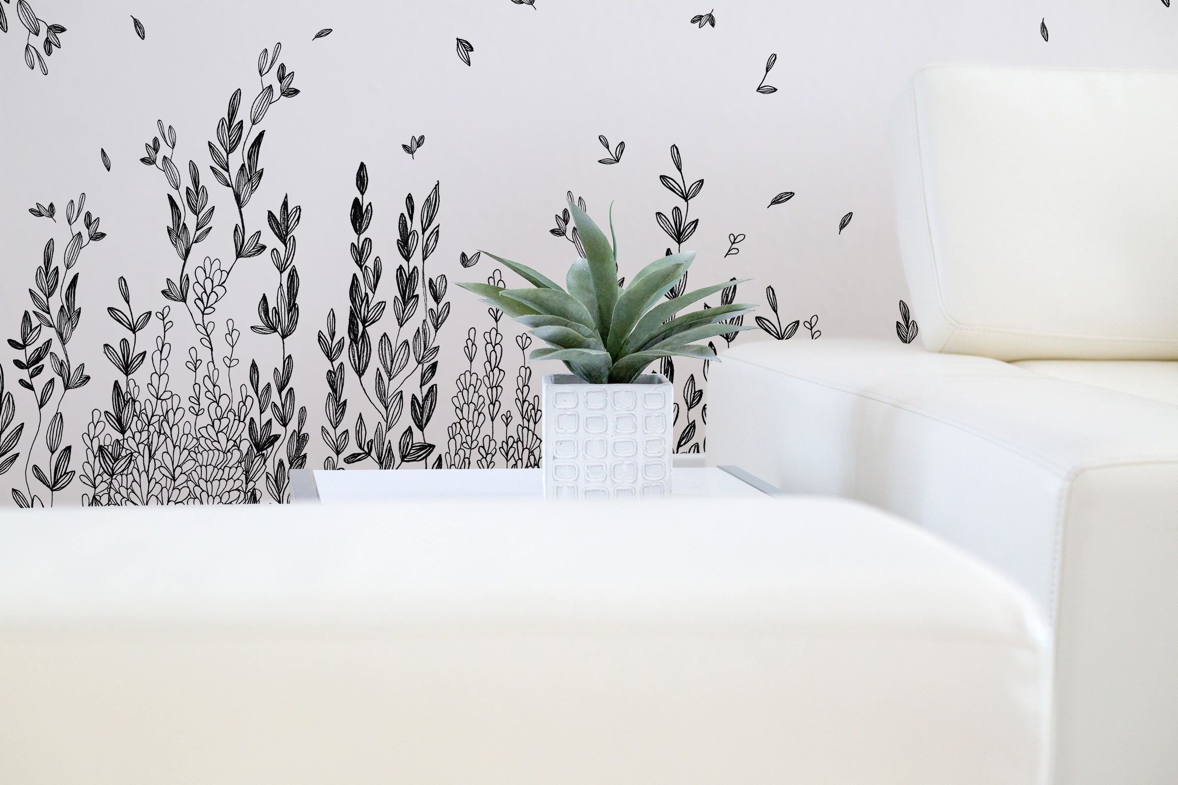 2400x1600 mural wallpaper of vertical garden