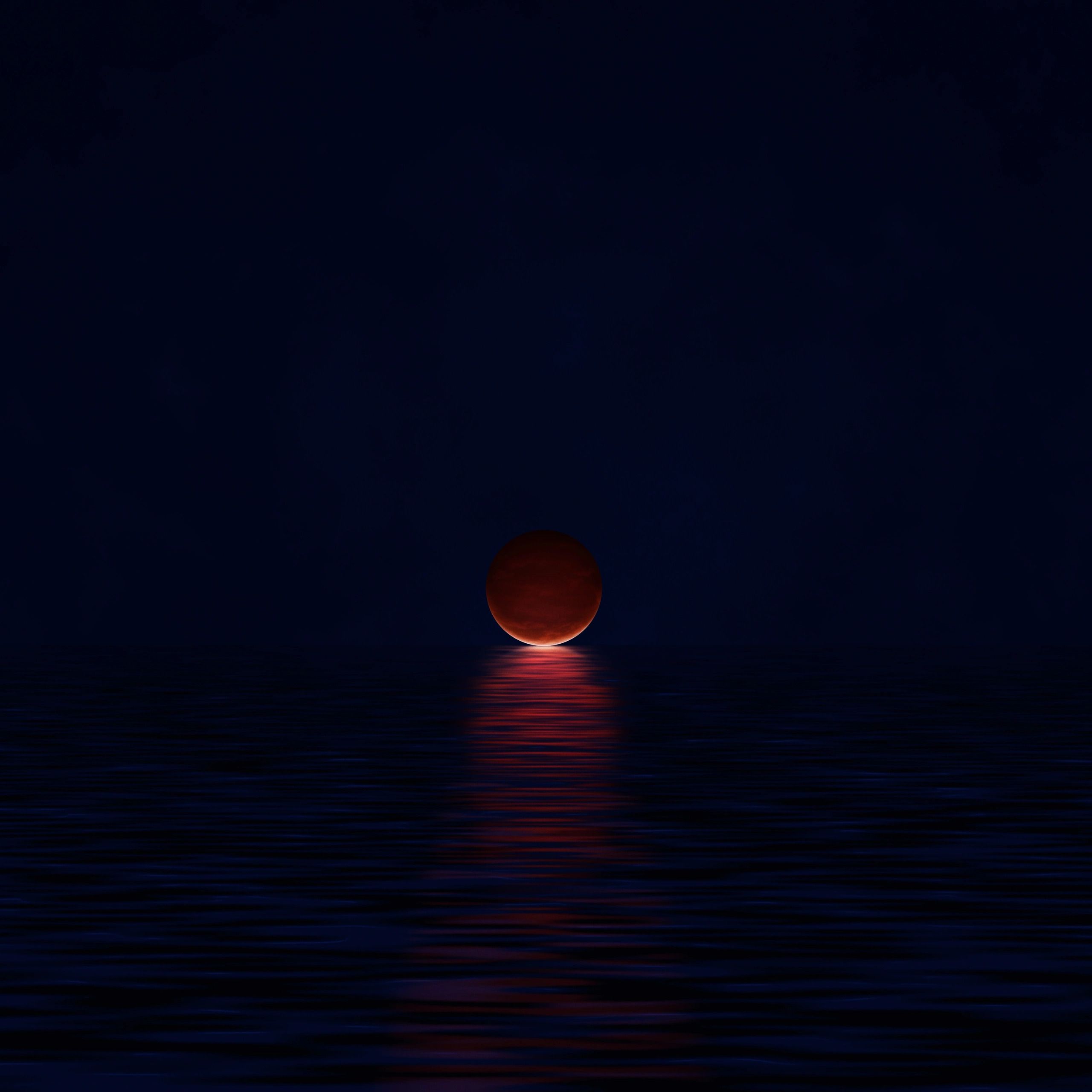 2560x2560 The Moon and The Ocean · Vlad.studio