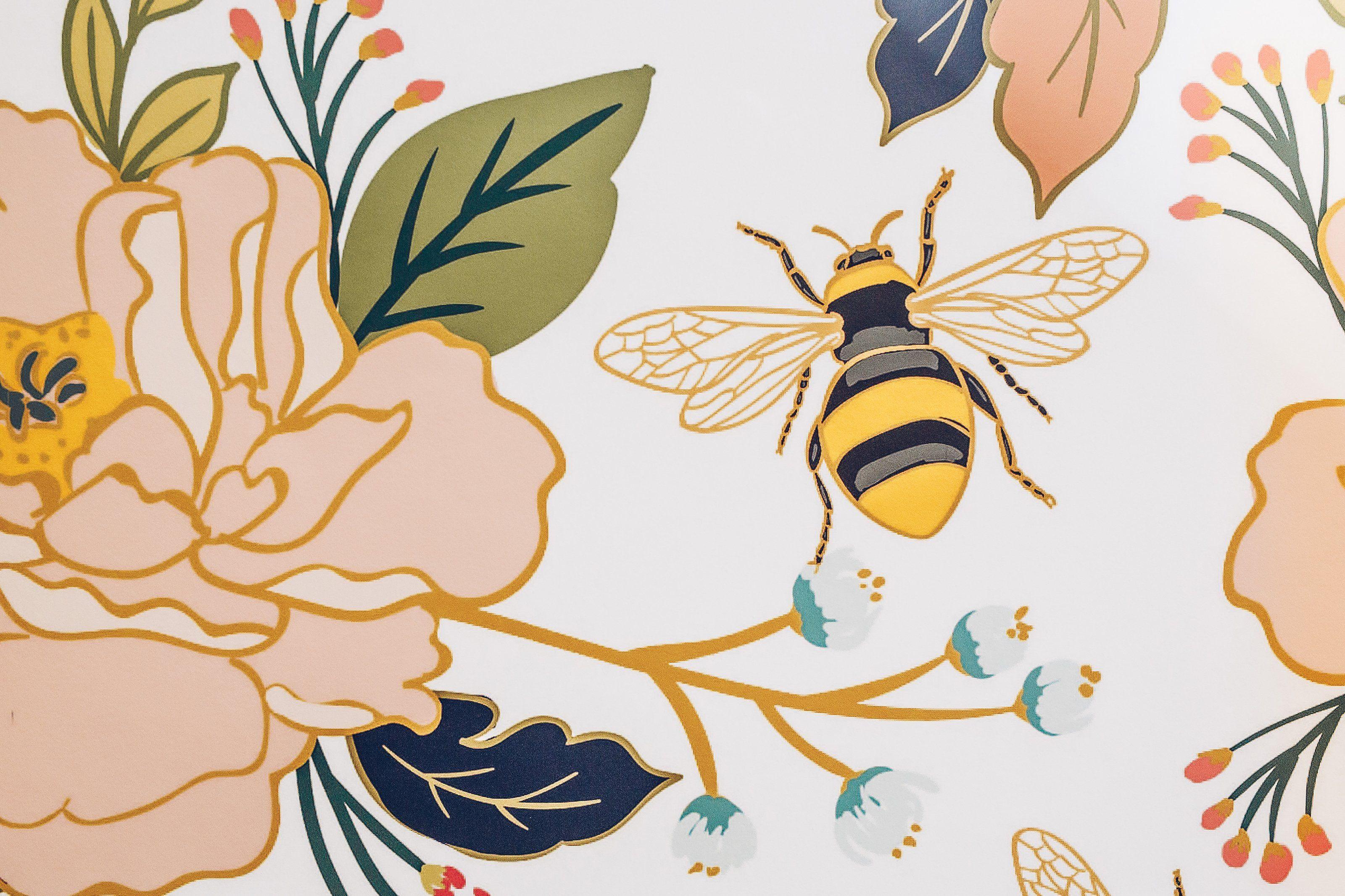 Hình nền 3200x2133 Hoa & Ong mật.  Anewall Mural hình nền