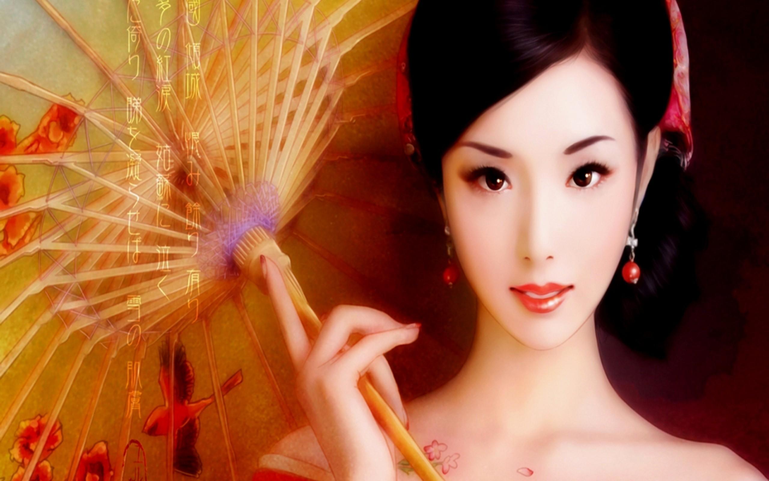 2560x1600 Portrait of Japanese girls wallpaper and image