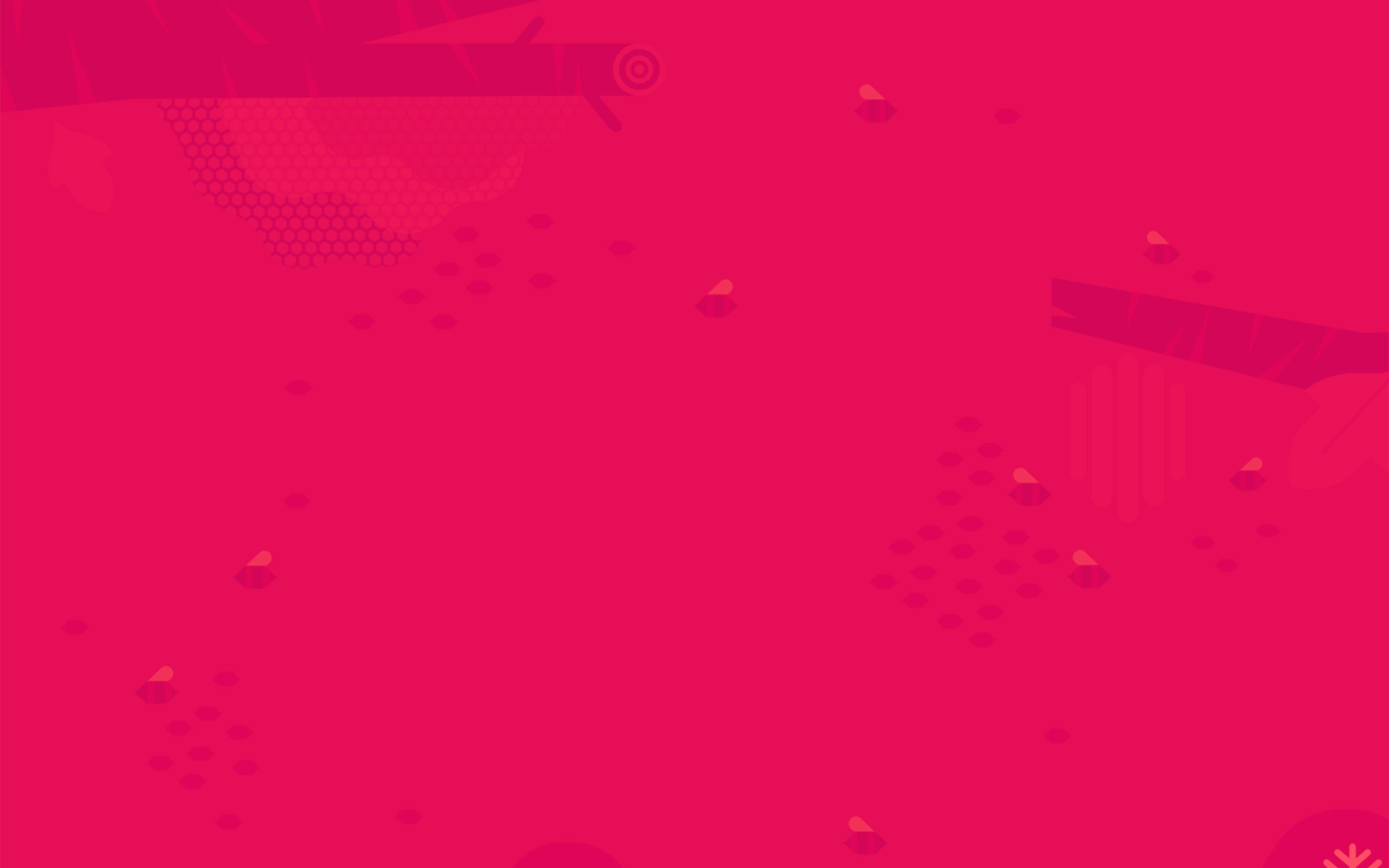3840x2400 Minimal Honey Pink Red Art Illustration Cute 4k HD Wallpaper