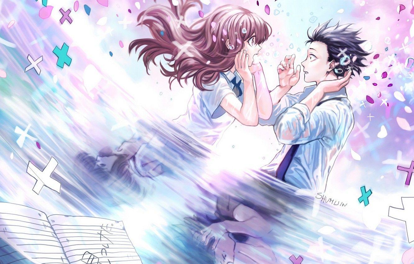 1332x850 Wallpaper romance, two, You No Katachi, Form Voice image