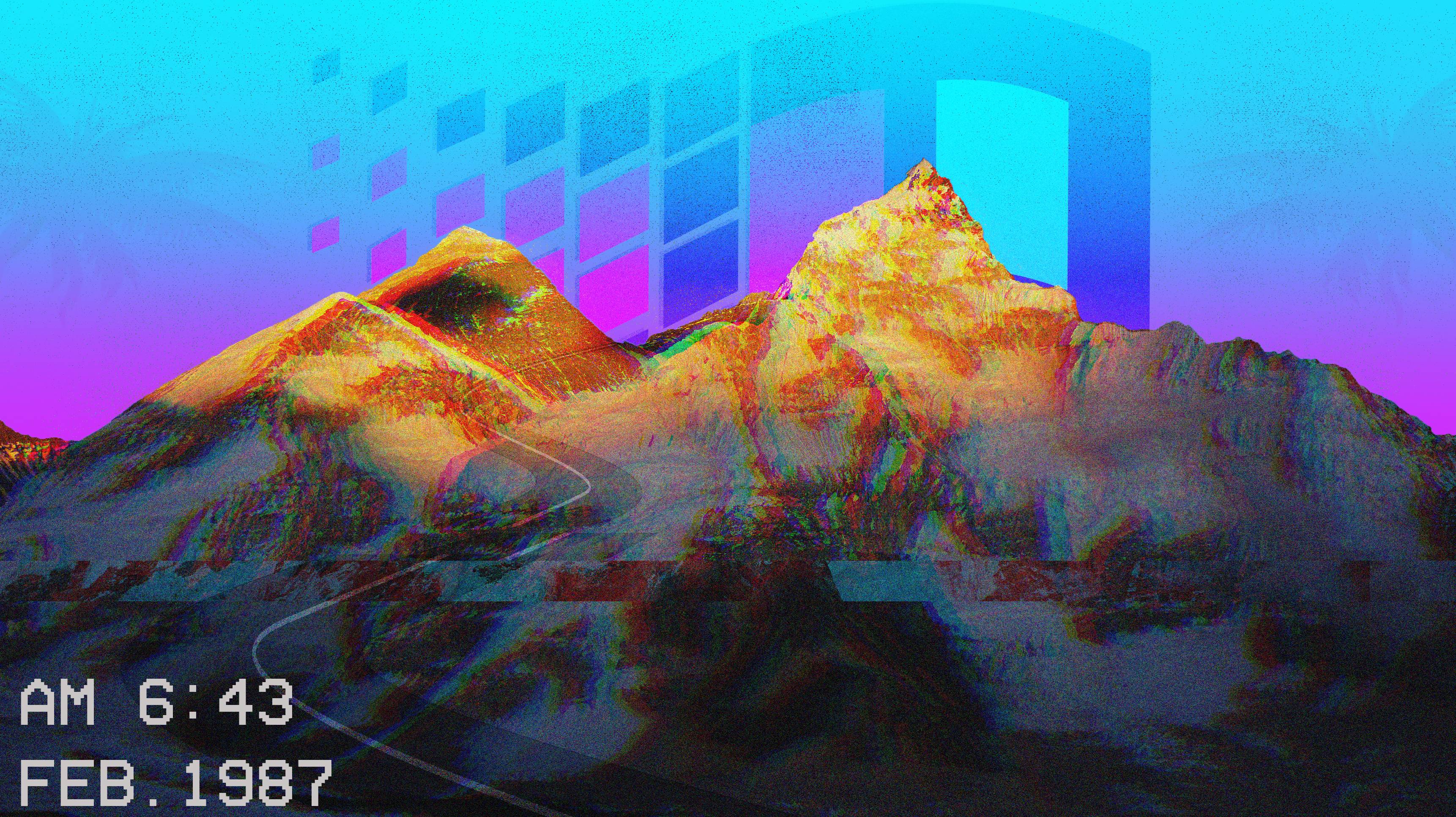 3444x1932 Aesthetic Trippy Background 1920x1080 Vaporwave HD