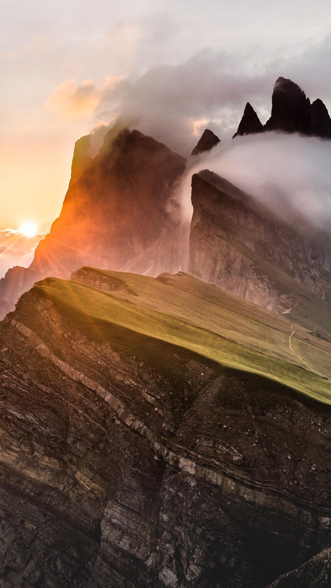 1080x1920 Dolomites Mountain Range Sony Bravia Tv Original Oled Xb