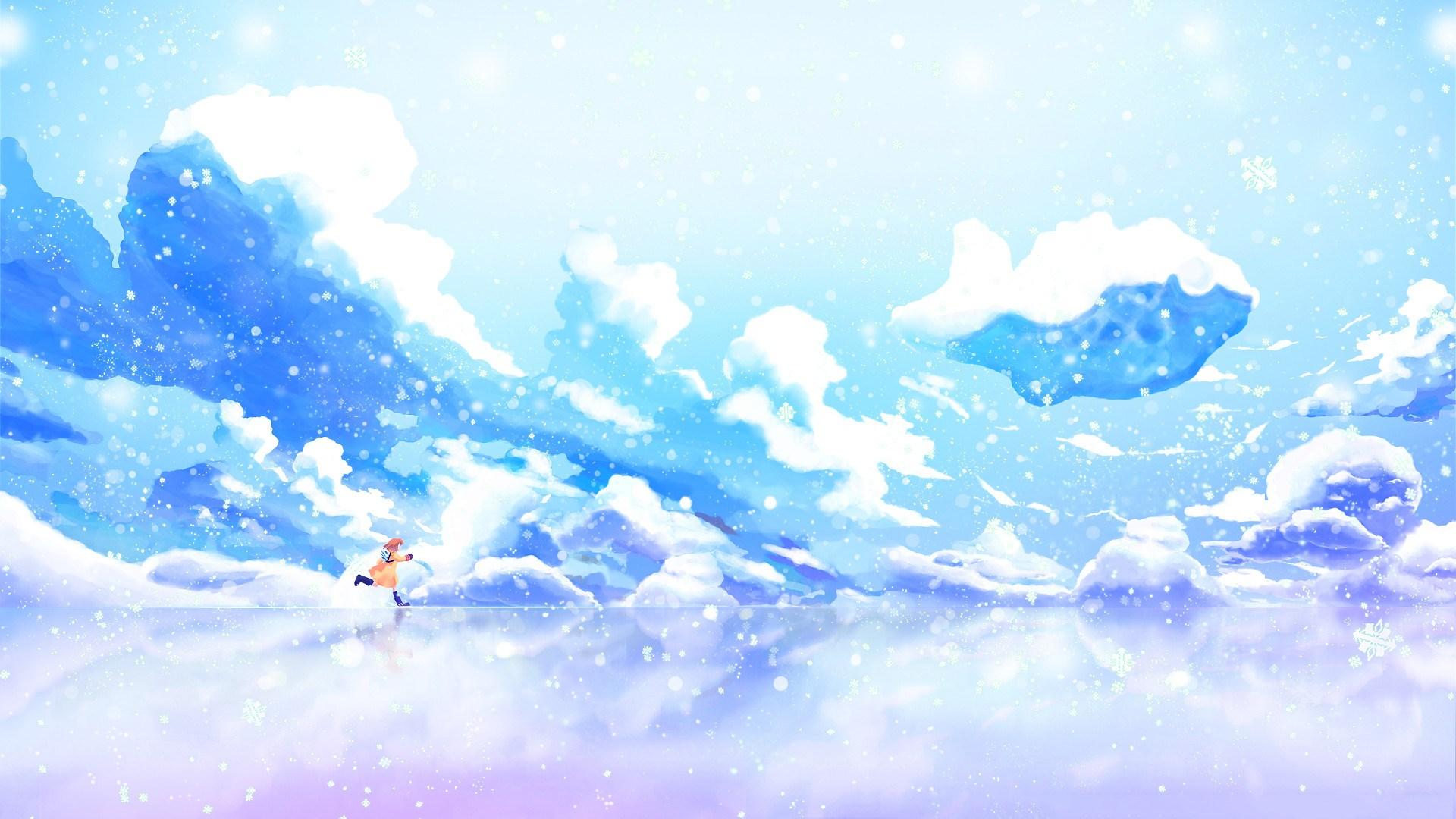 1920x1080 Anime Scenery Wallpaper10 Background Winter, HD