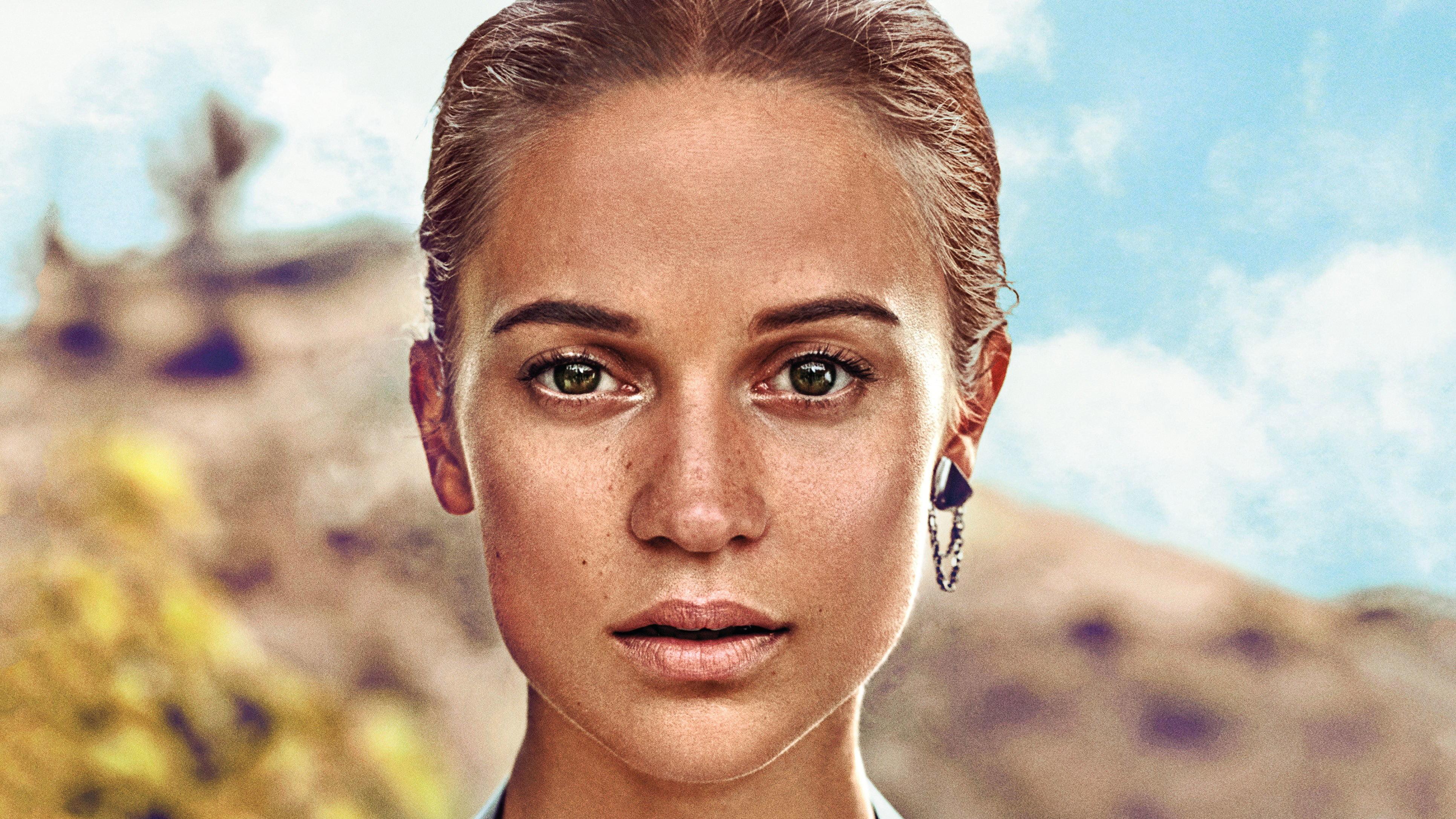 3863x2173 Woman's face, Alicia Vikander, Vogue Magazine, 2018 HD