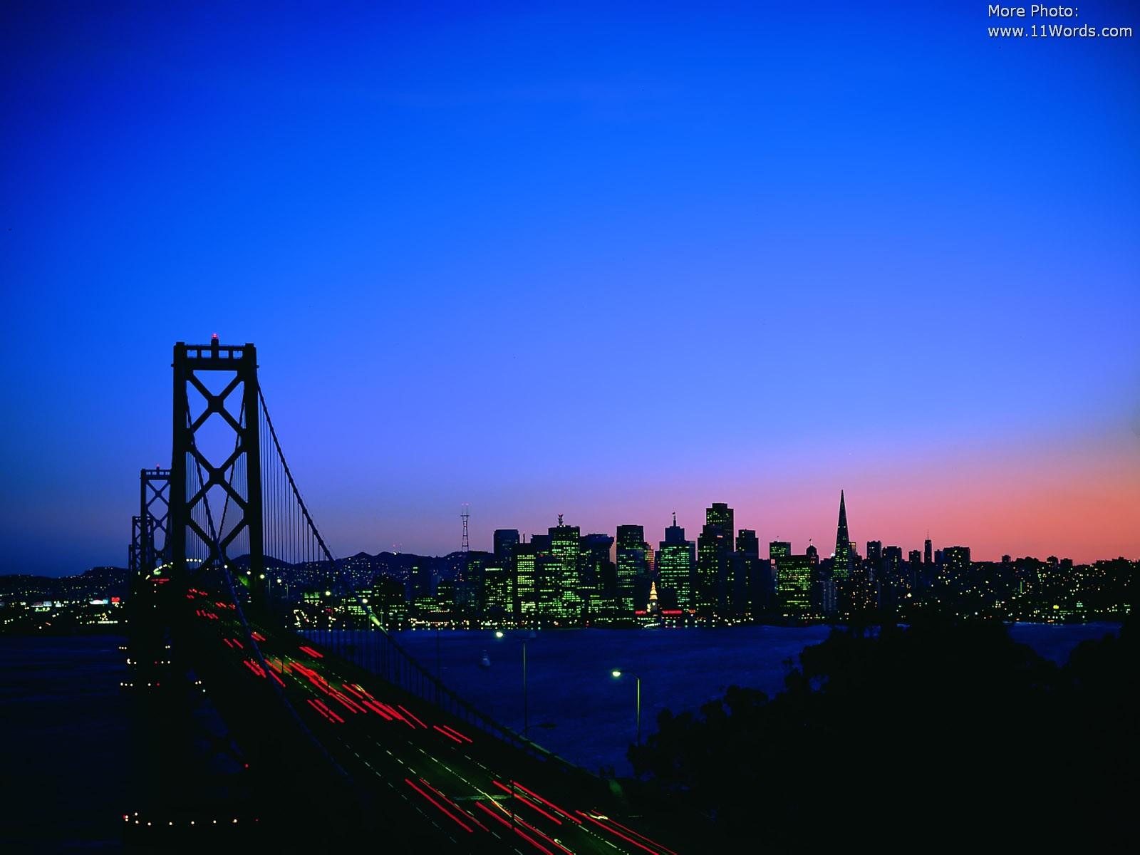 1600x1200 hairstyles wallpaper: Cities Scenes in Night Time