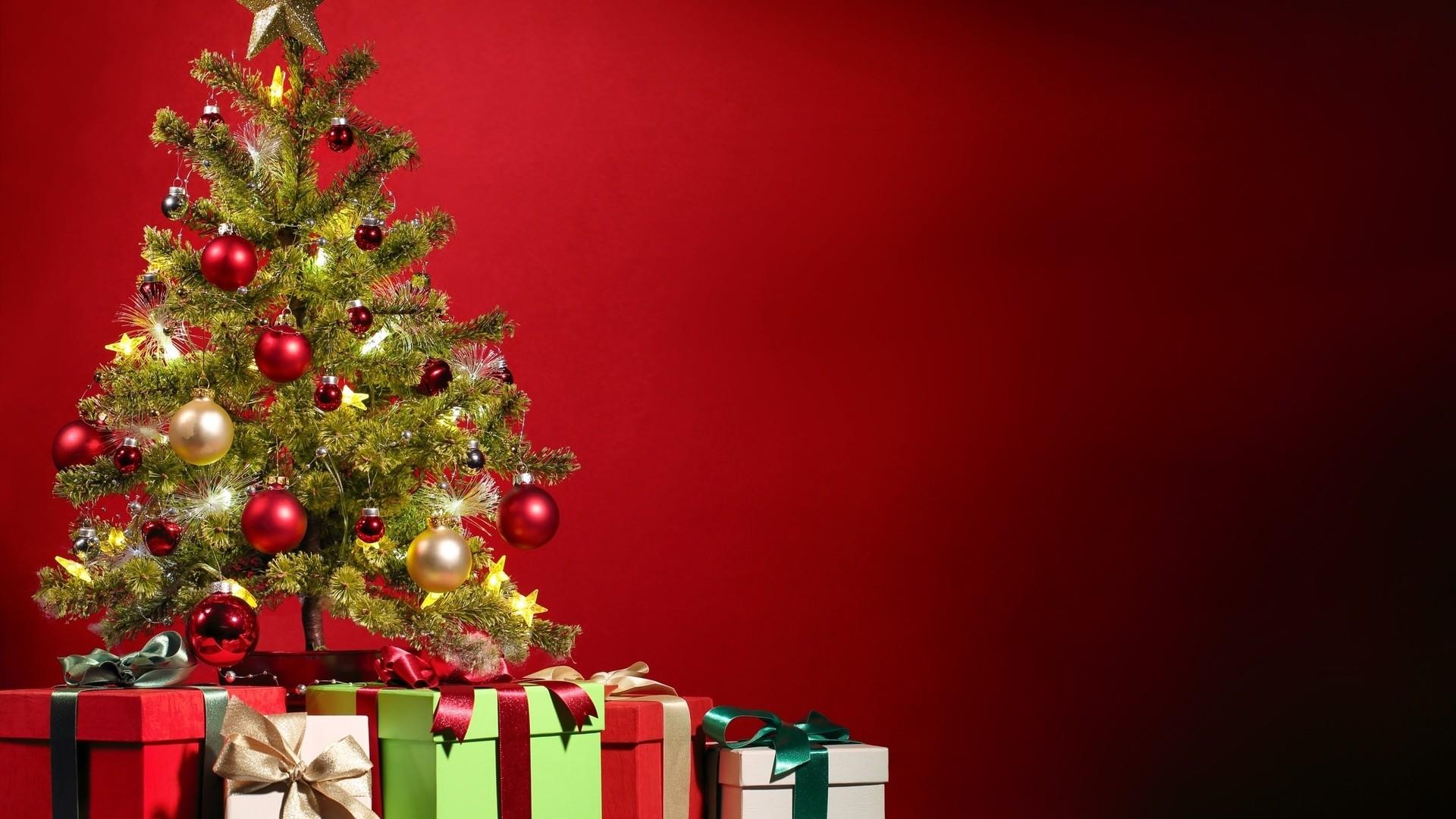 1920x1080 Christmas Tree Background Wallpaper