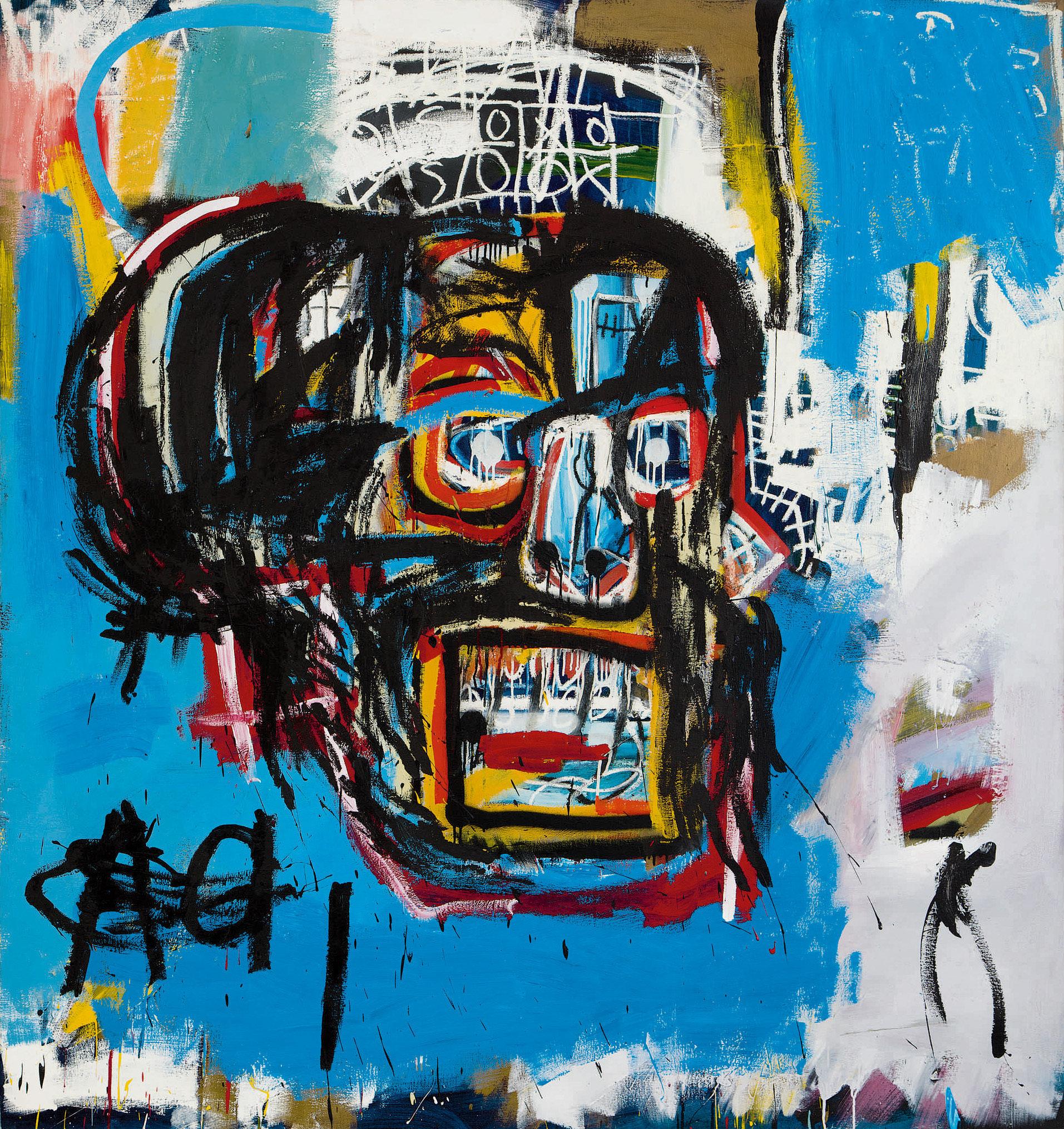 1913x2031 Untitled, Jean Michel Basquiat, Acrylic & Oil Stick & Spray