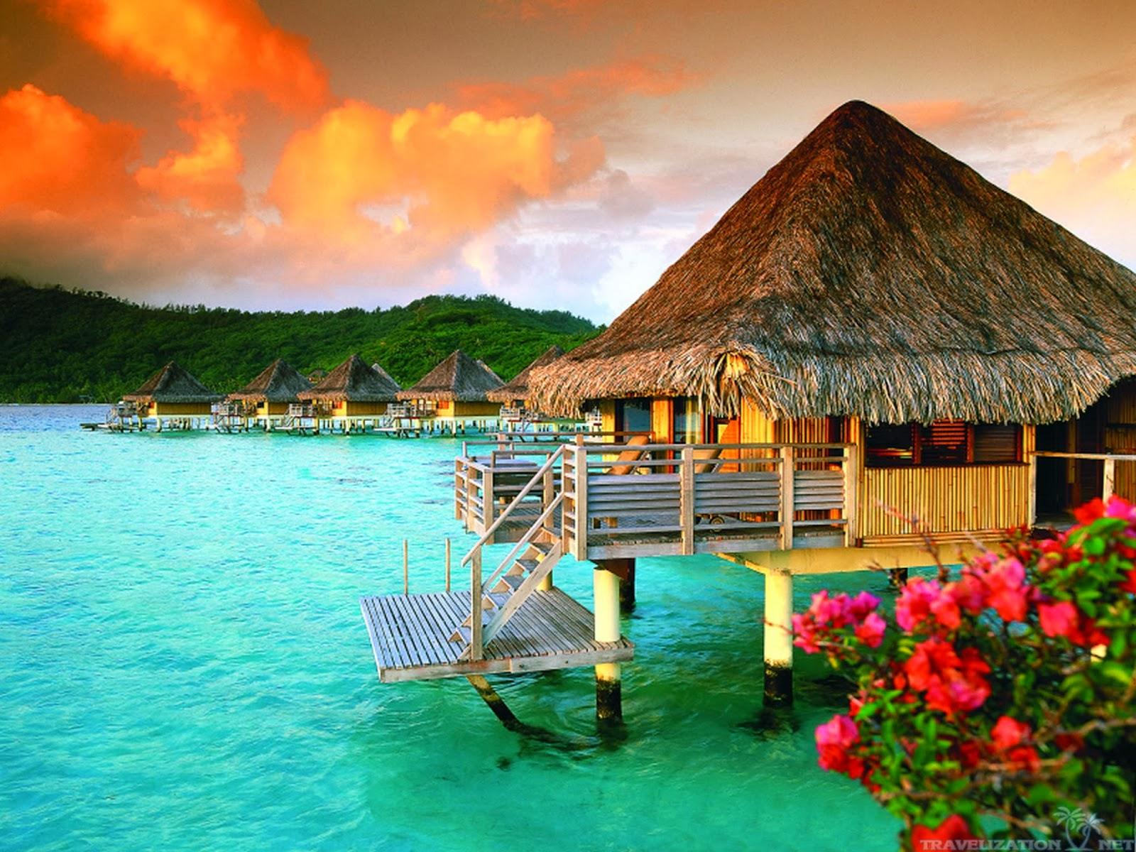 1600x1200 Bora Bora Wallpaper Tahiti