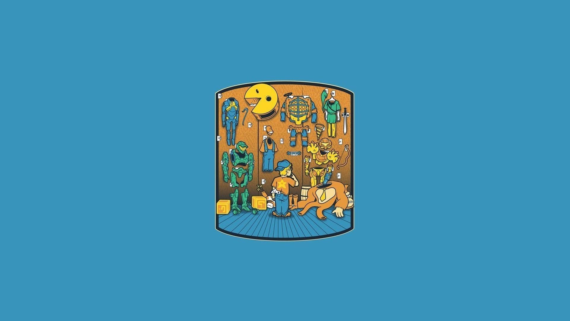 1920x1080 Cool Gaming Wallpaper Retro