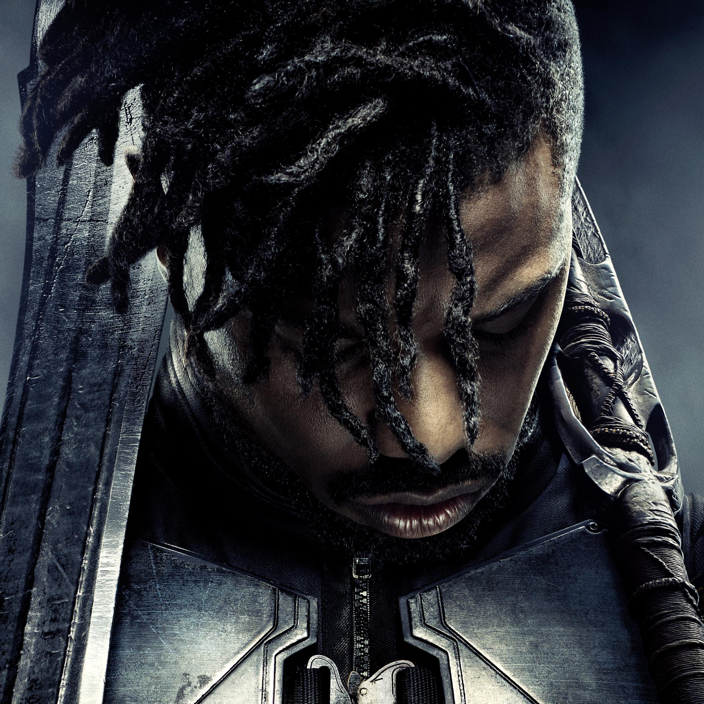 2248x2248 Download 2248x2248 Wallpaper Black Panther, Erik Killmonger
