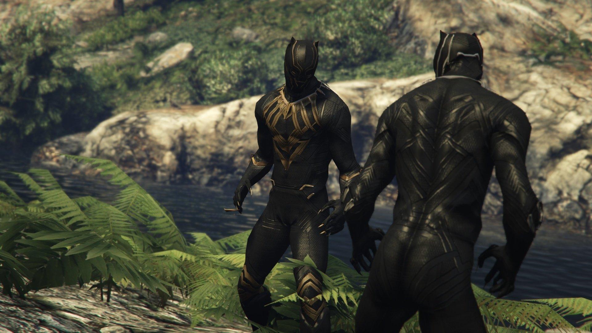 1920x1080 Golden Jaguar (Erik Killmonger) Add On / Replace PED