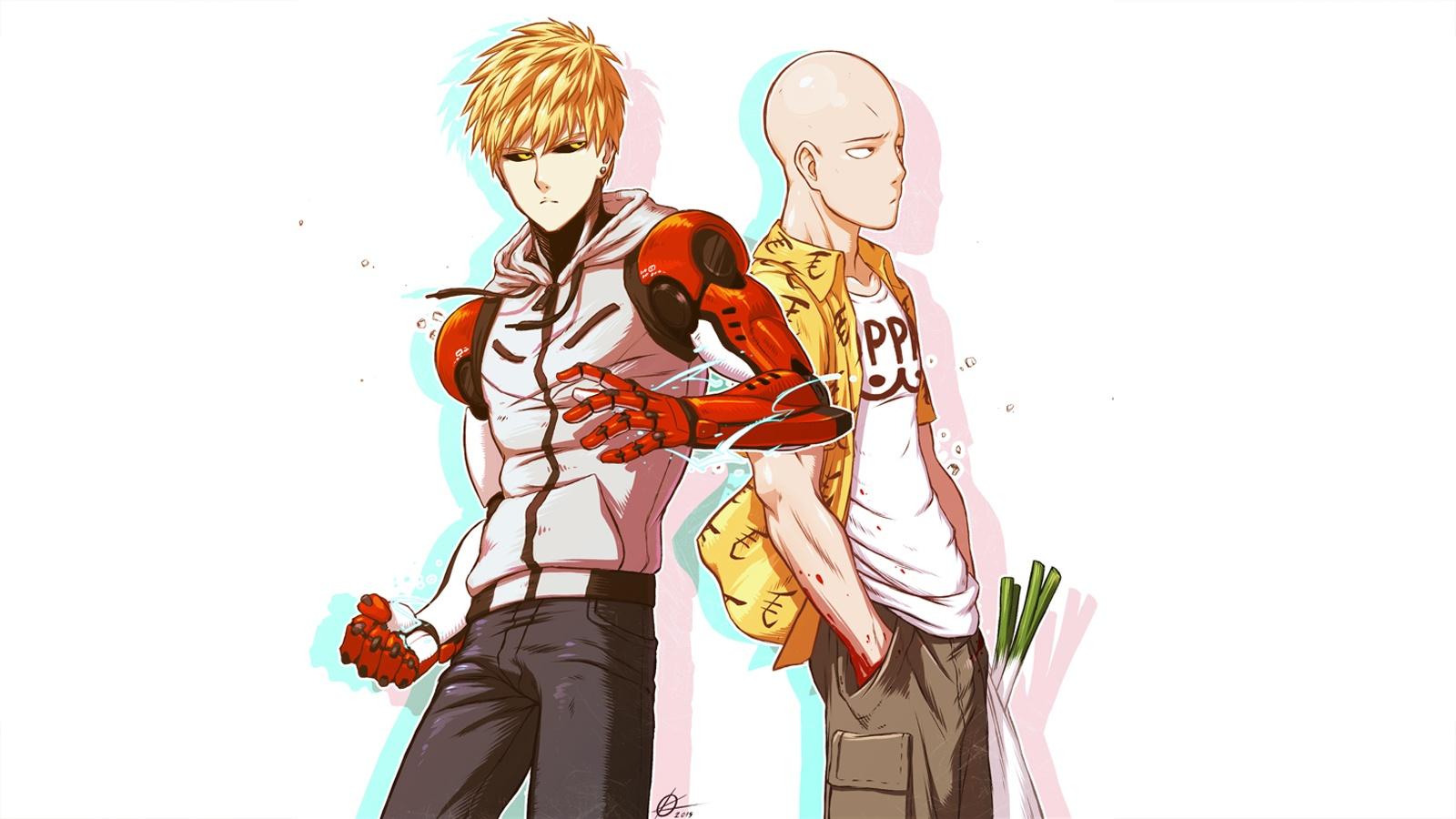 1600x900 Saitama And Genos Wallpaper
