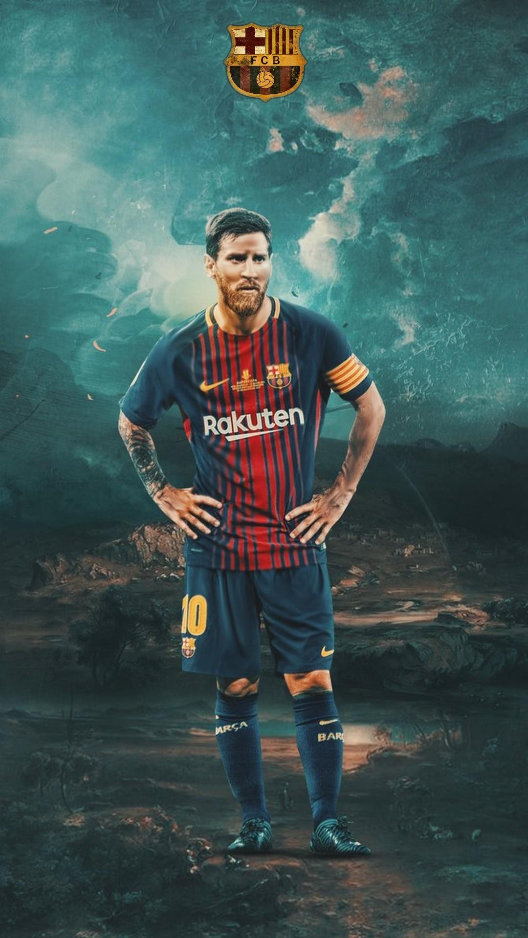 1080x1920 Lionel Messi Barcelona HD Wallpaper For iPhone Football Wallpaper