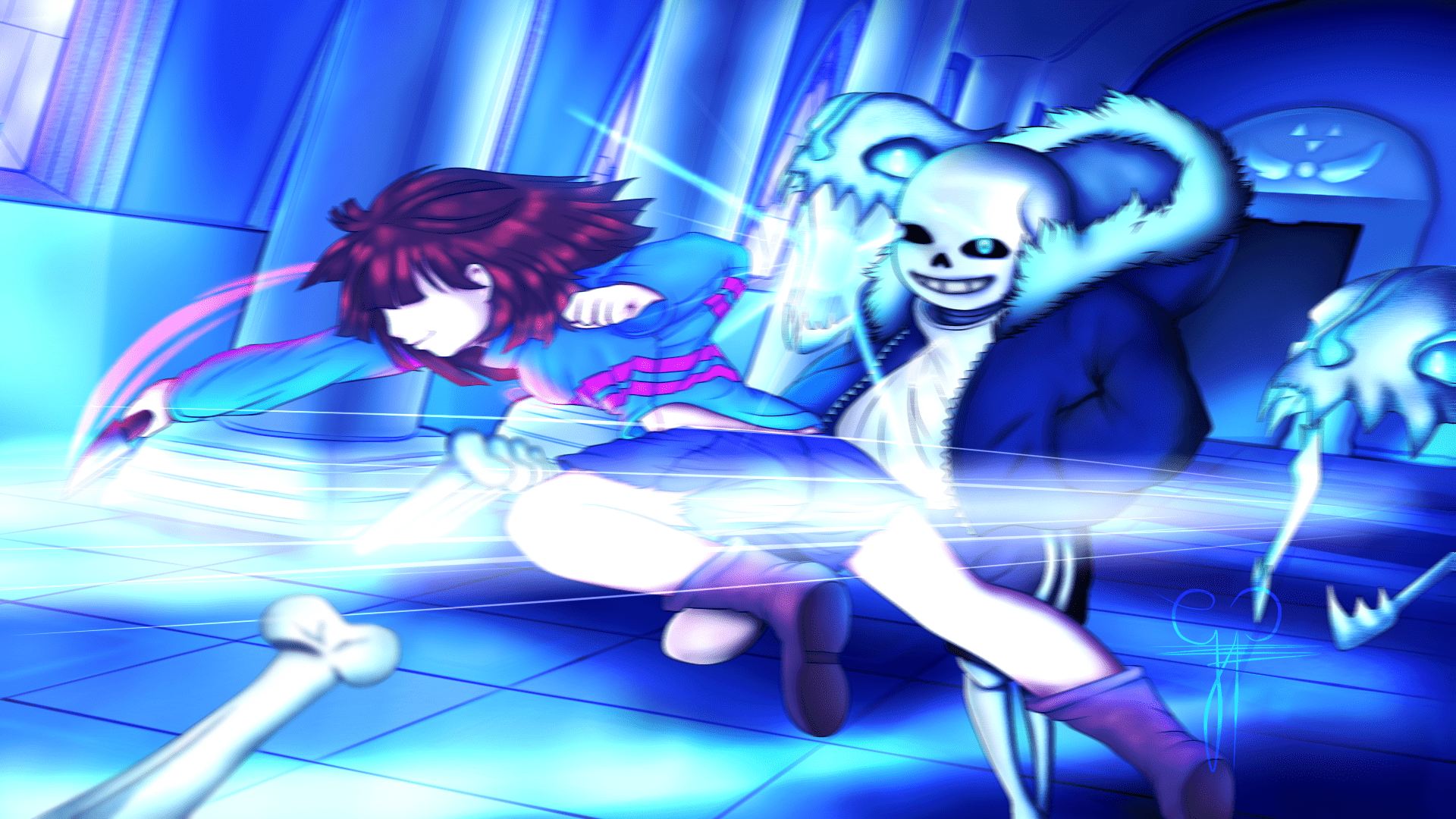 1920x1080 Undertale Wallpaper San