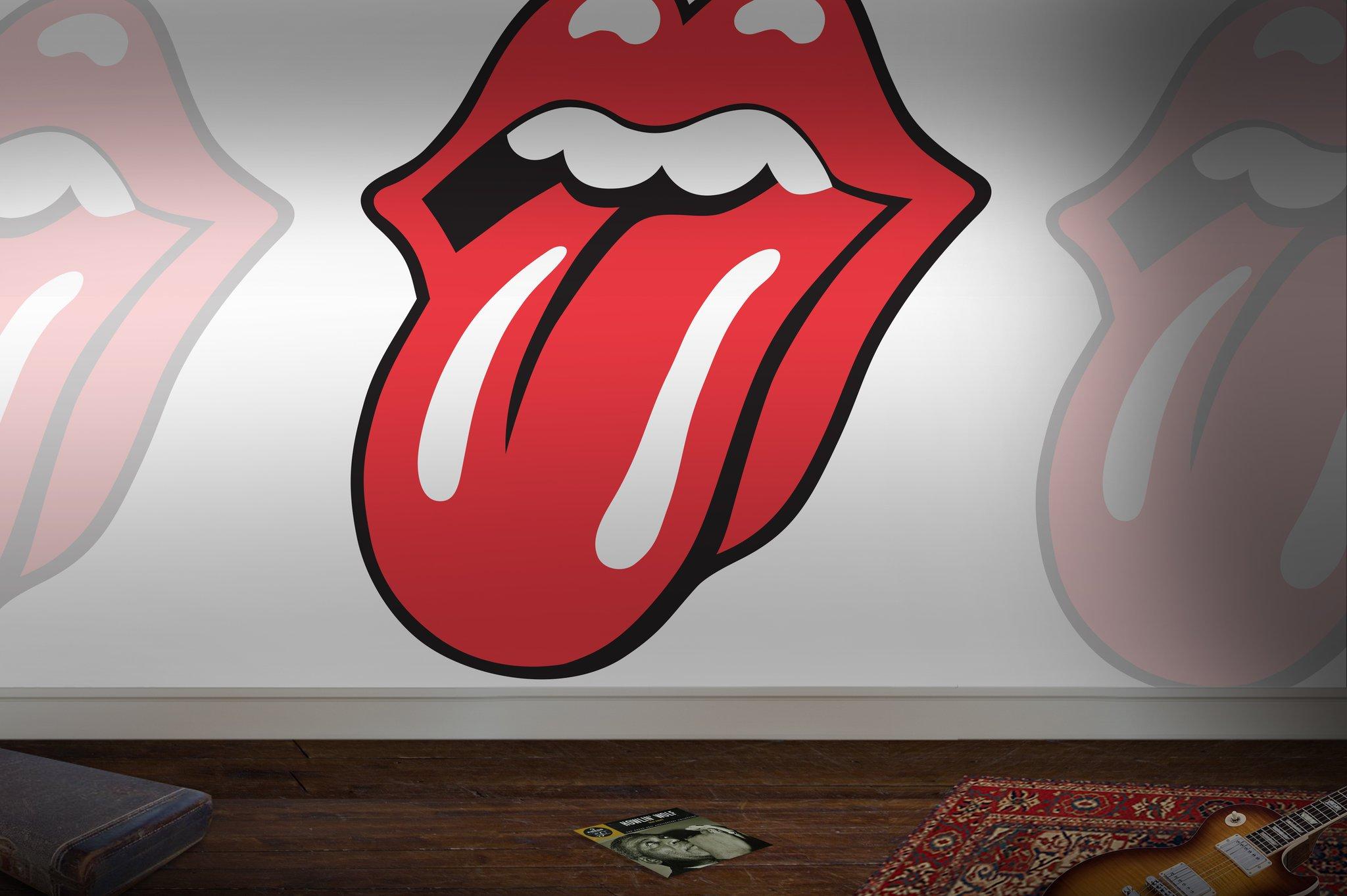 2048x1363 The Rolling Stones - Hình nền lưỡi cổ điển trên mỗi cuộn 10m x 500mm