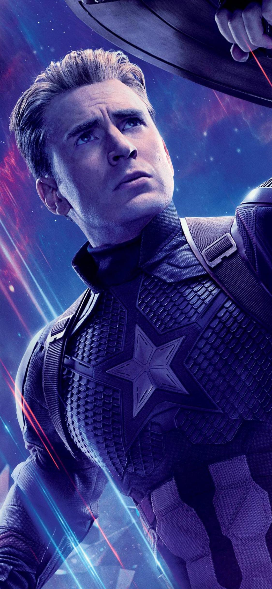 1125x2436 Captain America In Avengers Endgame iPhone XS