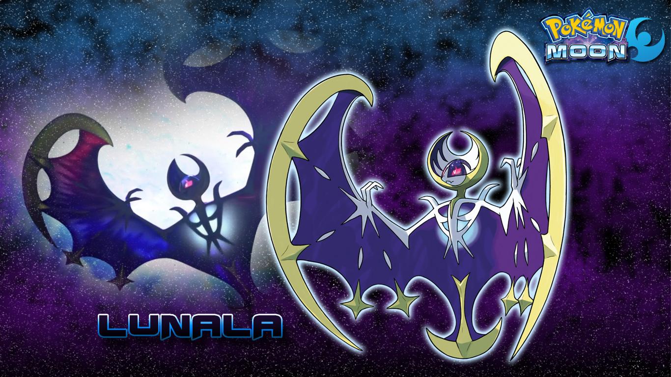 1366x768 Put together some Solgaleo & Lunala wallpaper 1366x768