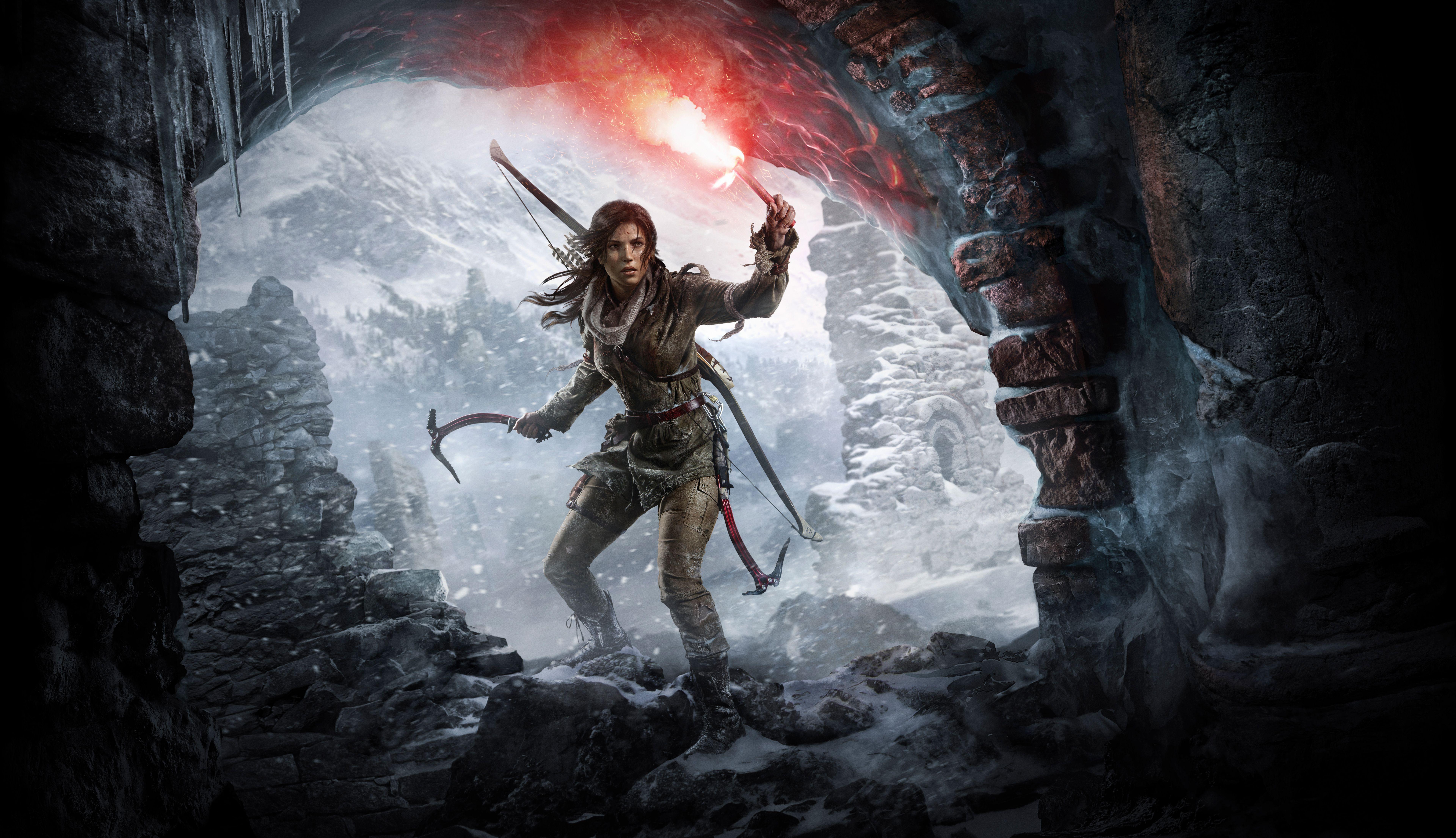 7680x4422 Hình nền Rise of the Tomb Raider, 8K, Nghệ thuật khái niệm, Trò chơi
