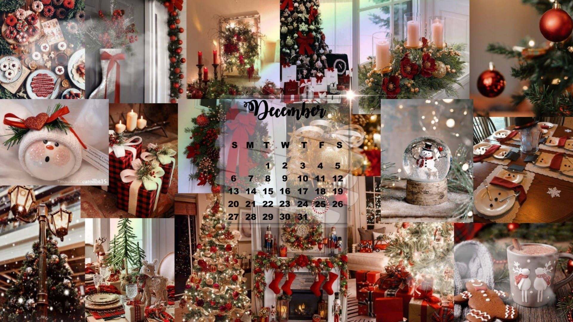 1920x1080 Captivating Christmas Collage Wallpaper
