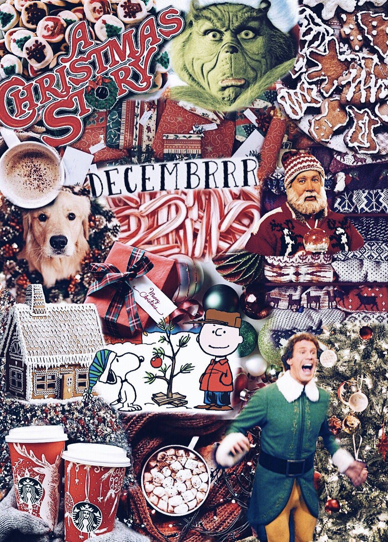1242x1735 Christmas Story Collage Wallpaper