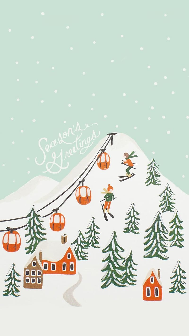 800x1423 HD preppy christmas wallpaper