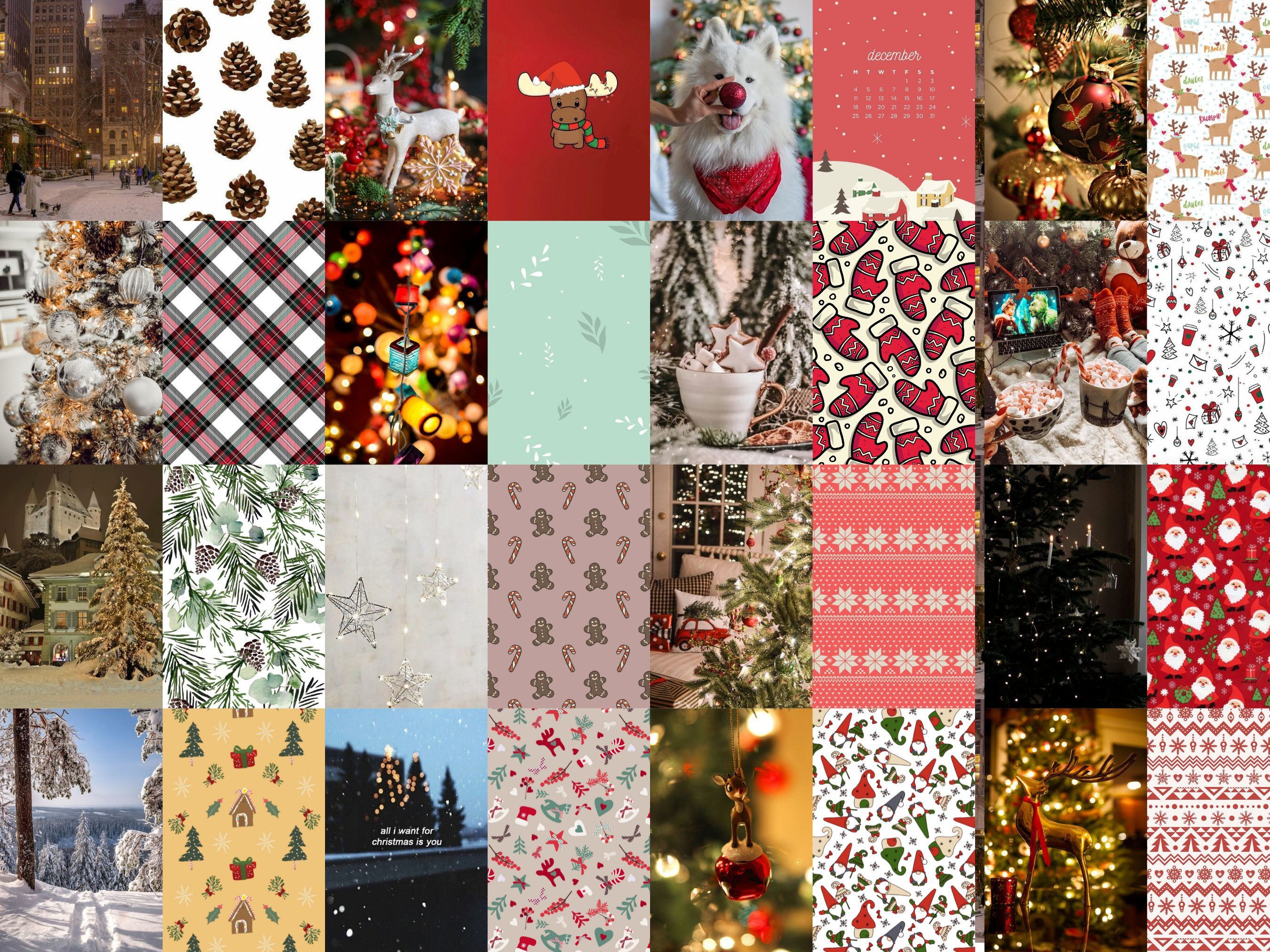 2700x2025 Christmas Wall Collage Kit Winter