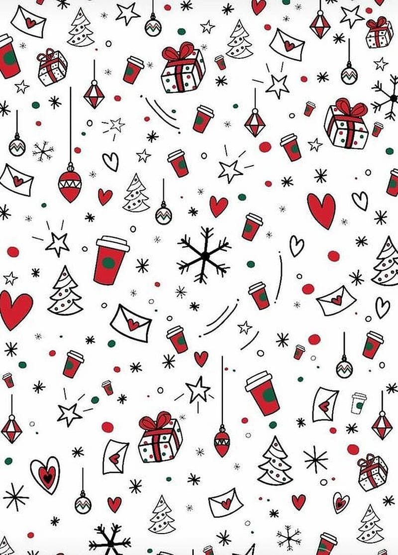 800x1115 HD preppy christmas wallpaper