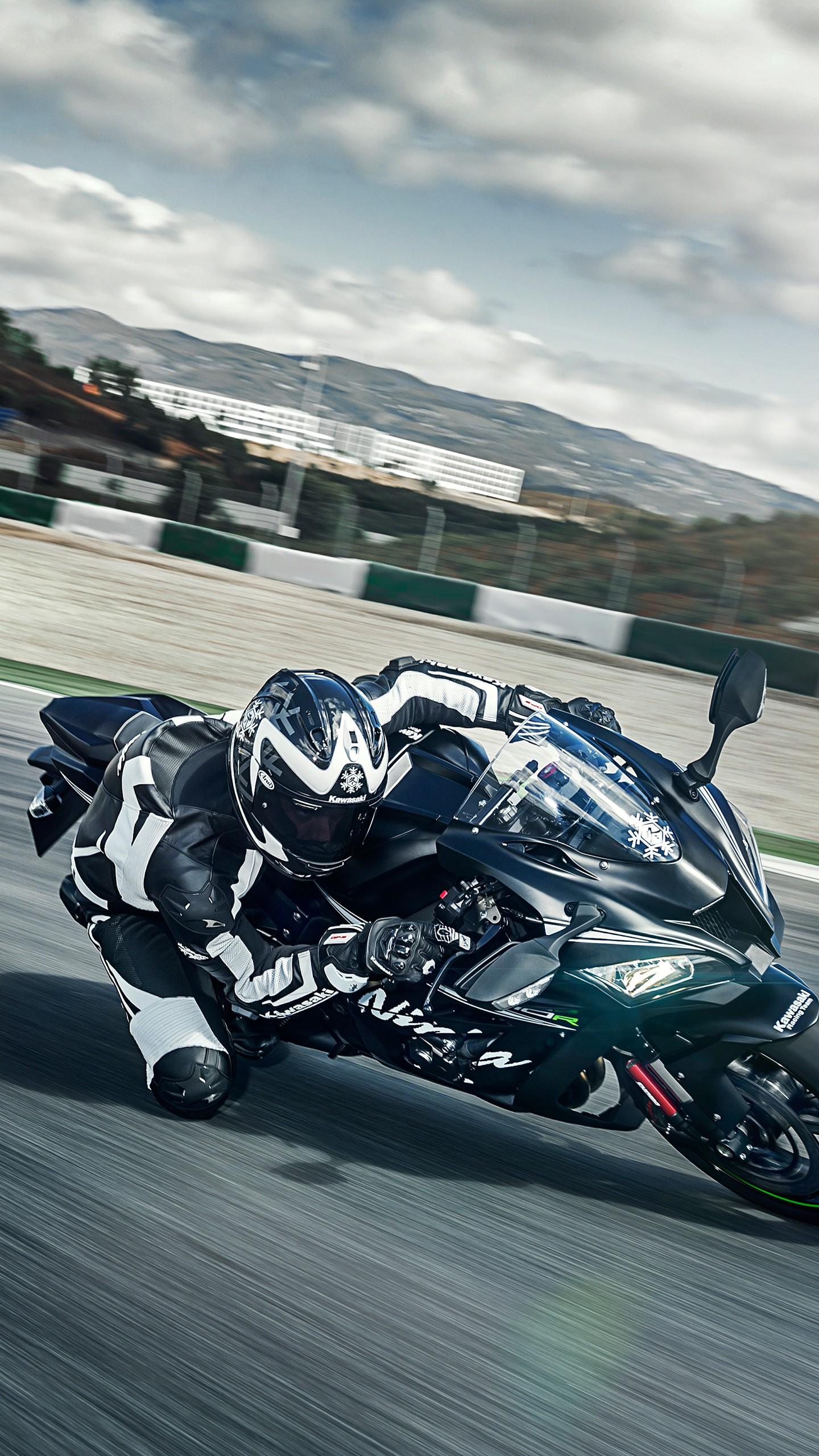 1440x2560 Kawasaki Ninja ZX 10R Winter Test Edition 4K Wallpaper. HD