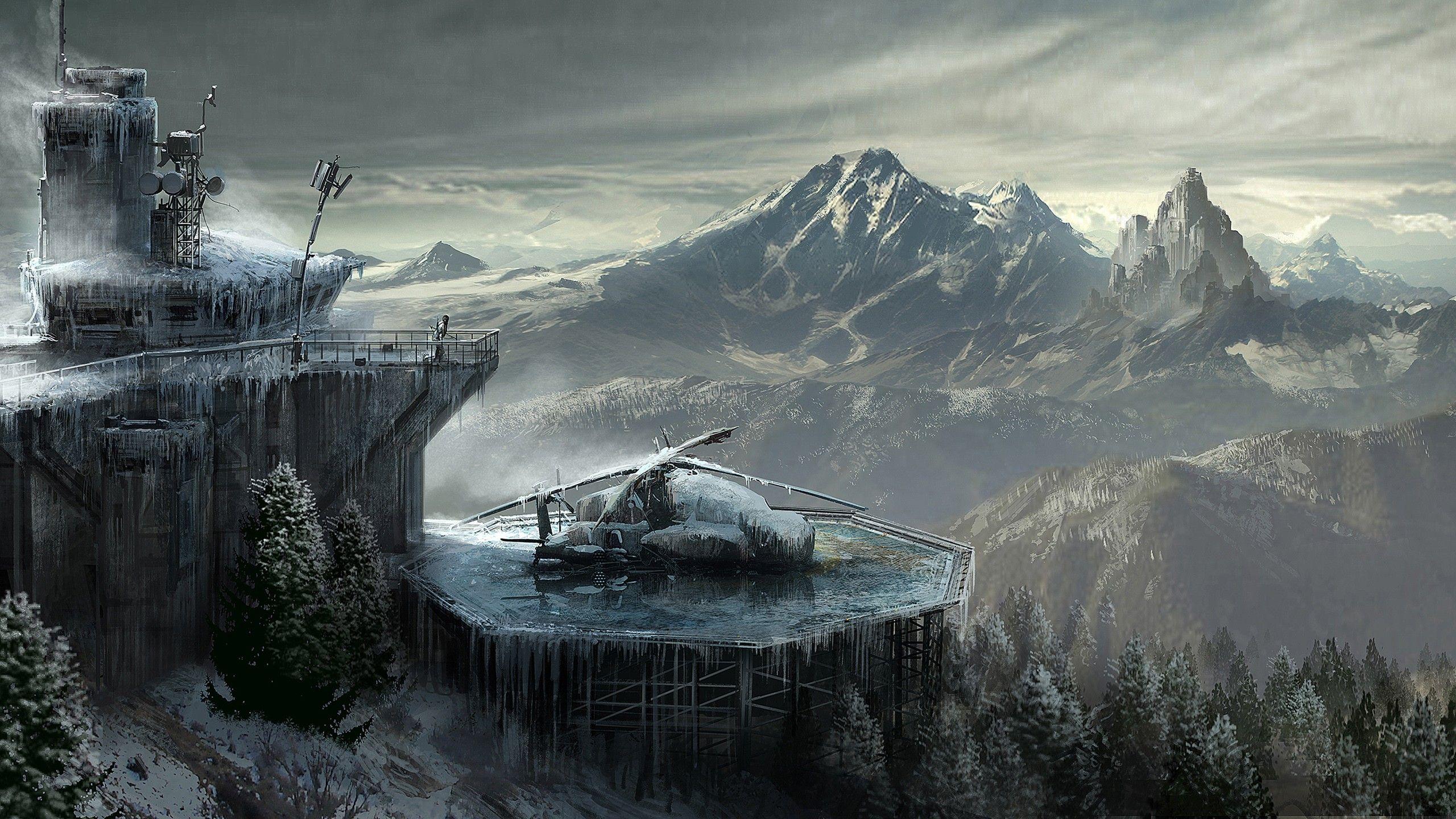 Hình nền trò chơi khái niệm nghệ thuật 2560x1440 Rise Of The Tomb Raider[2560 Ã 1440]