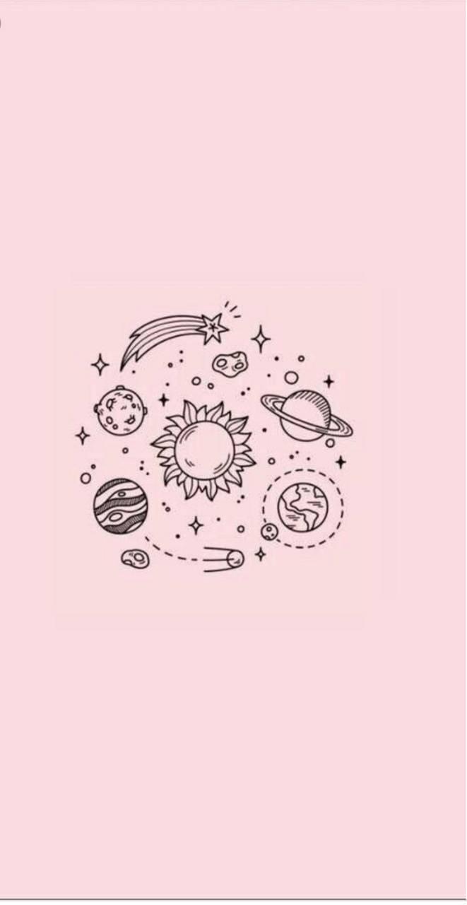 661x1280 Aesthetic planets wallpaper