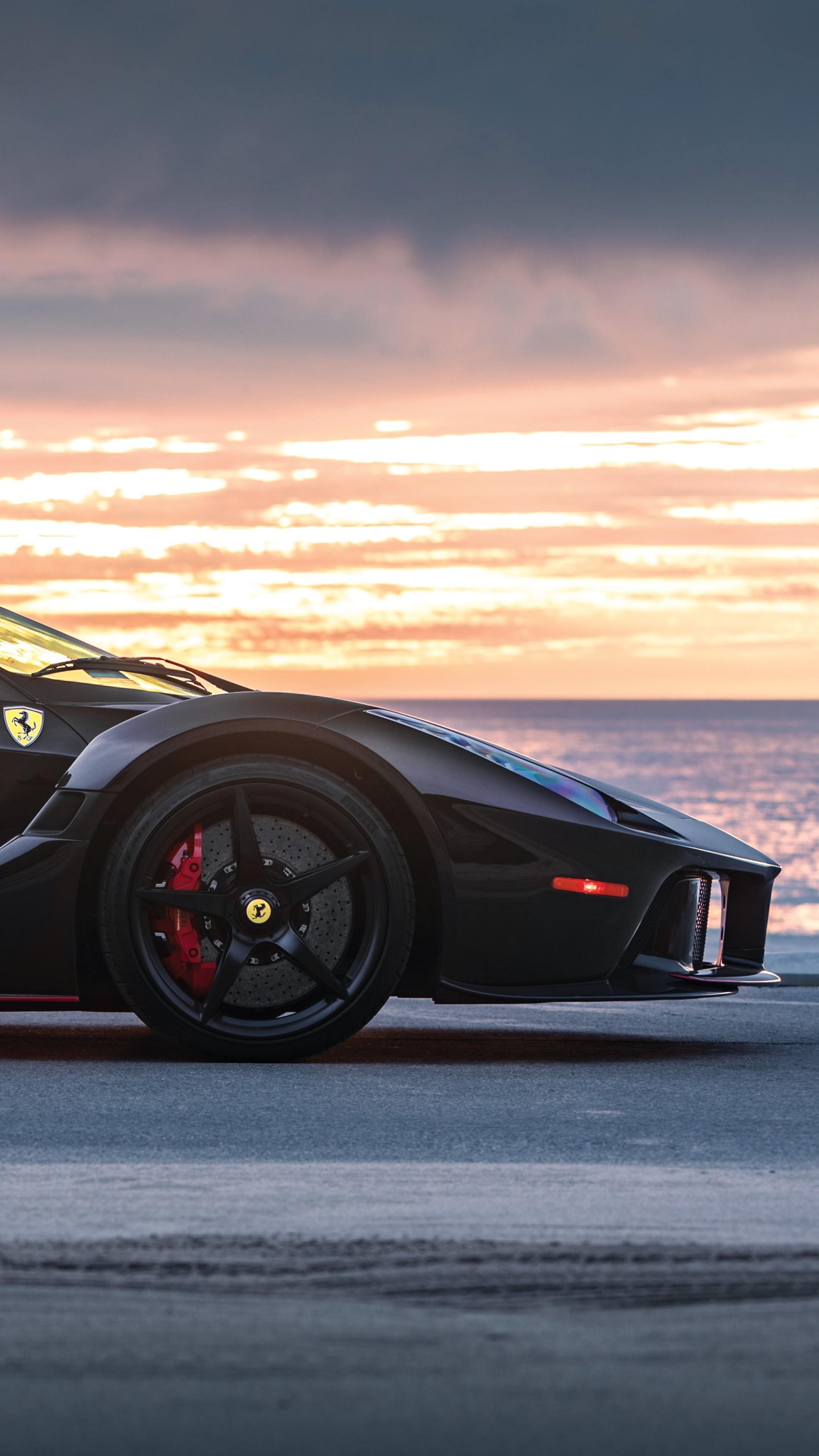 2160x3840 Black Ferrari Sony Xperia X, XZ, Z5 Premium HD 4k