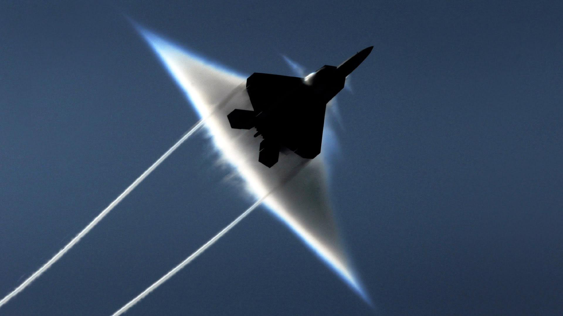 1920x1080 Aircraft, F 22 Raptor, Planes, Sonic Boom Wallpaper