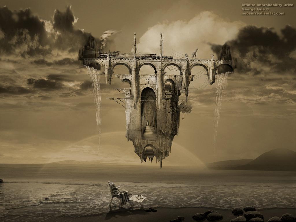 1024x768 3D Surreal Wallpaper