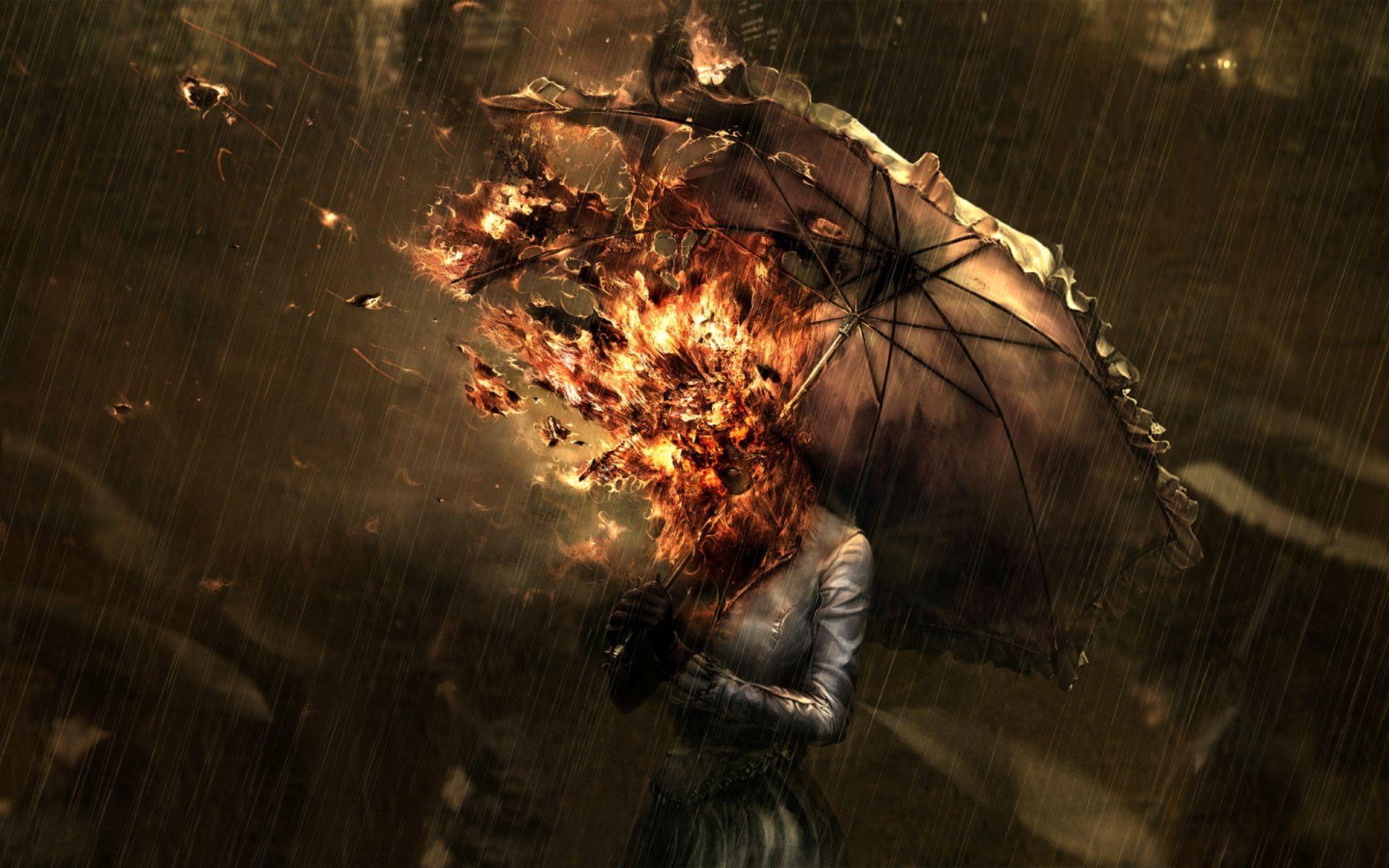 1920x1200 Surrealism wallpaper. surrealism. Rain painting, Graphic