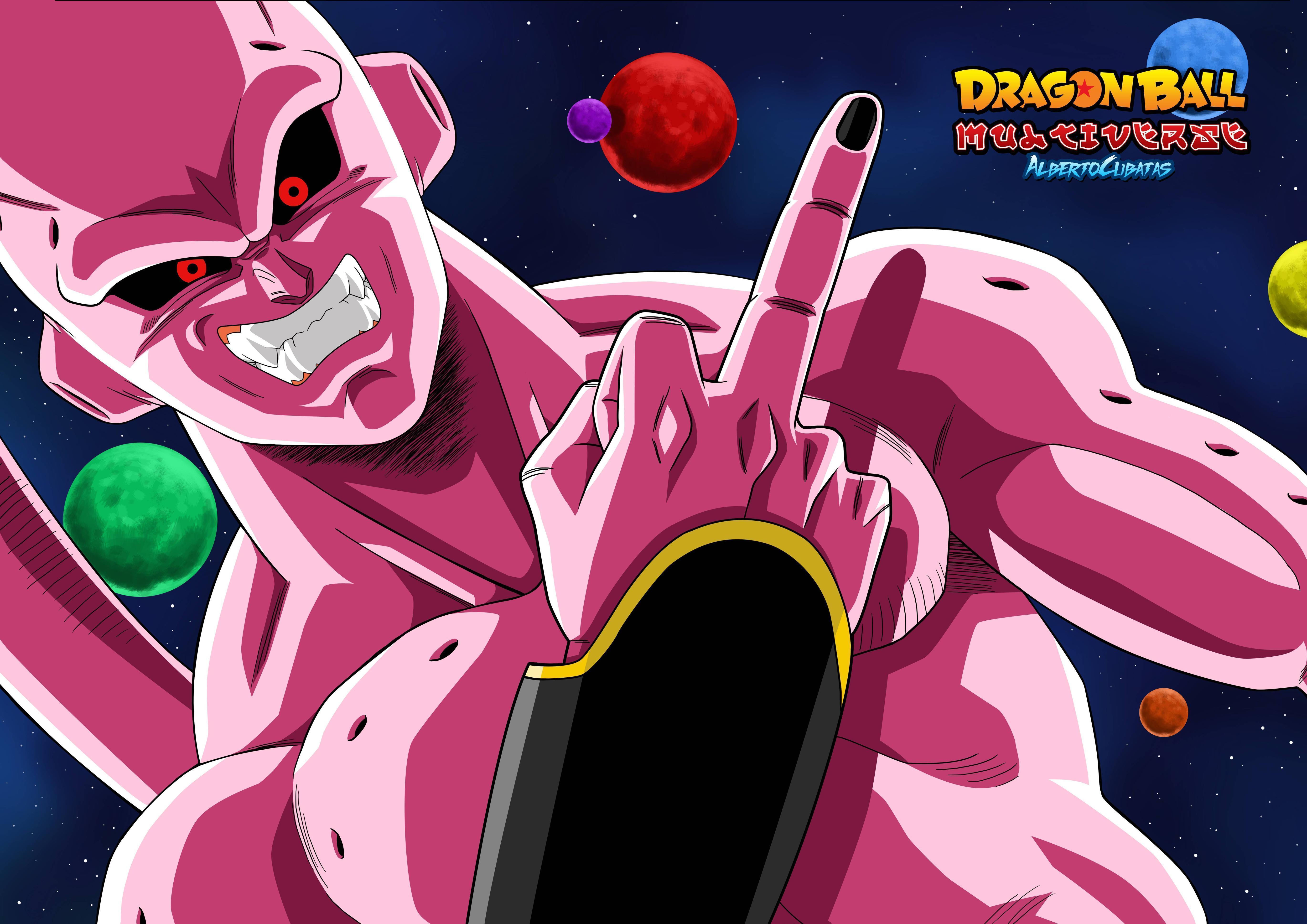 5480x3874 DBZ Super Buu Wallpaper