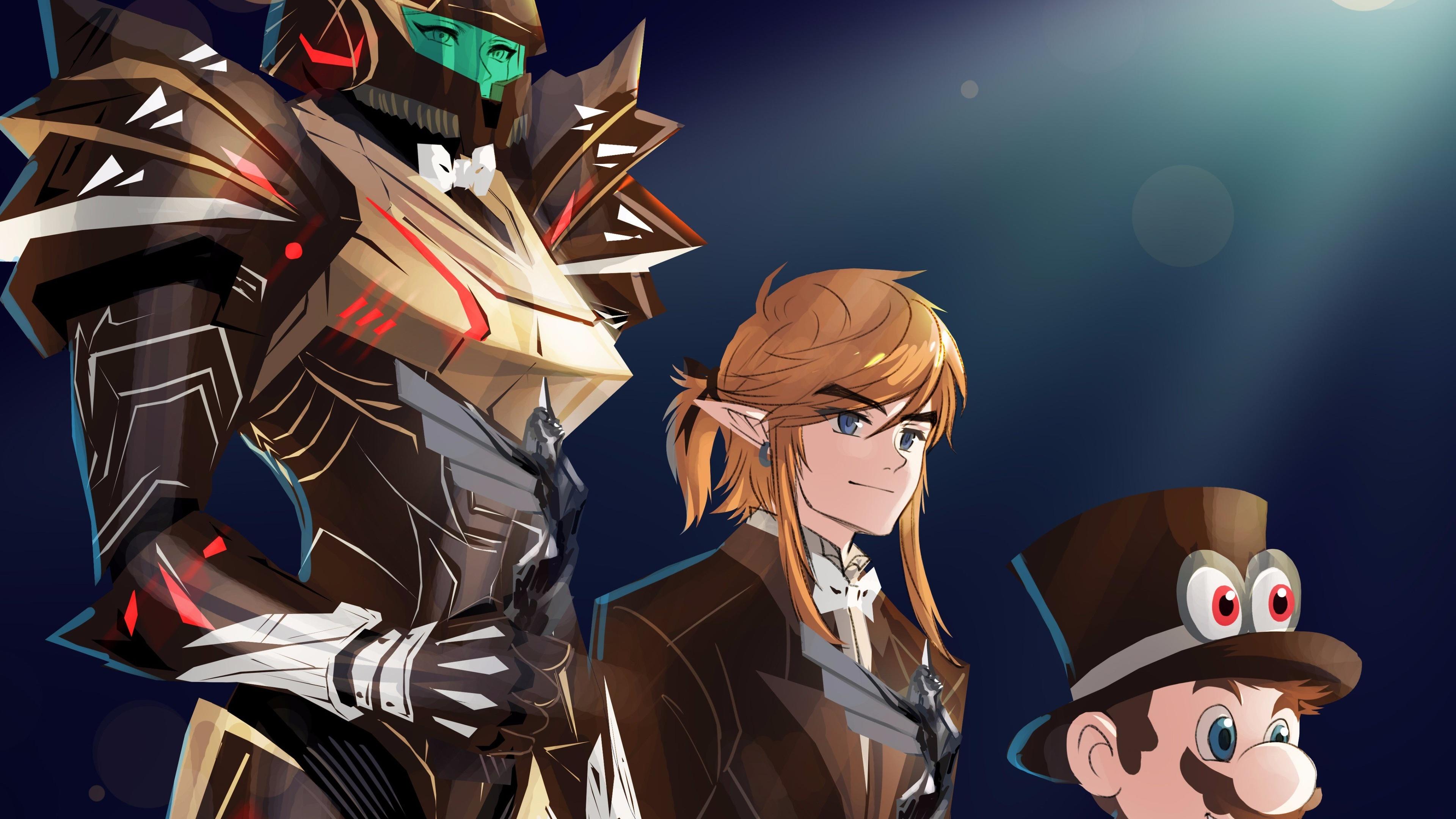 3840x2160 Wallpaper 4k Super Mario Odyssey Samus Aran The Legend Of