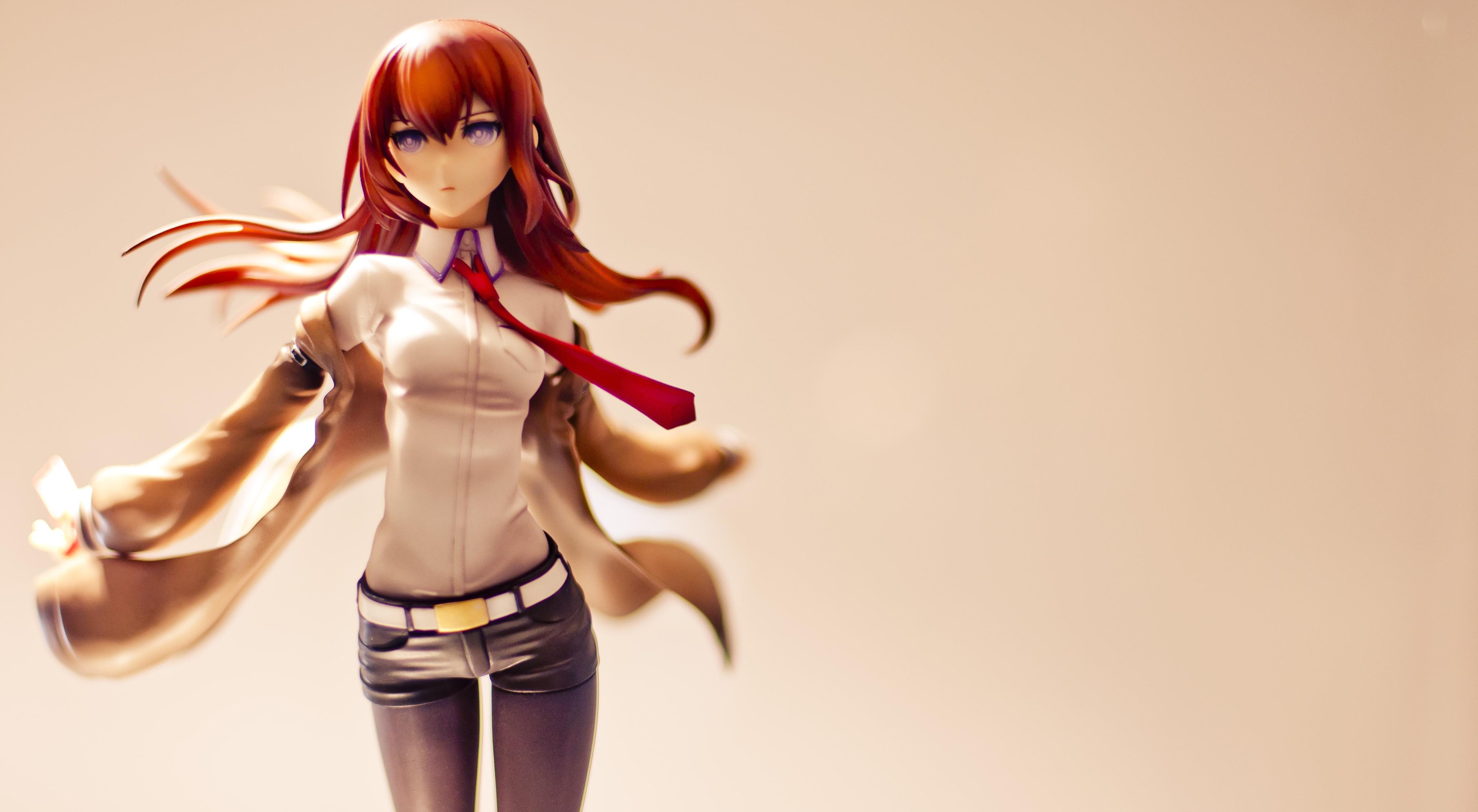 4288x2357 #tie, #anime girls, #Steins;Gate, #anime, #Makise