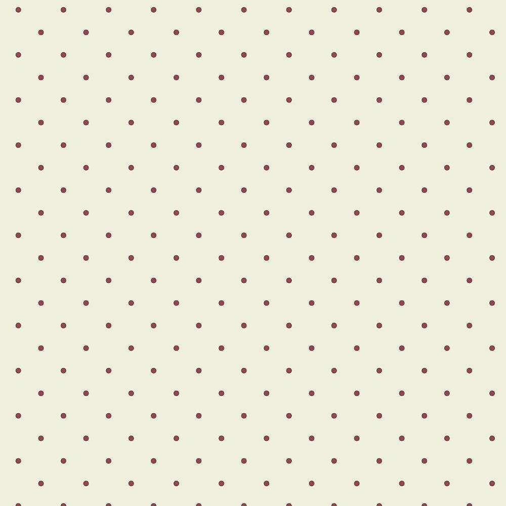 1000x1000 Patton KE29925 Polka Dots Wallpaper, Red